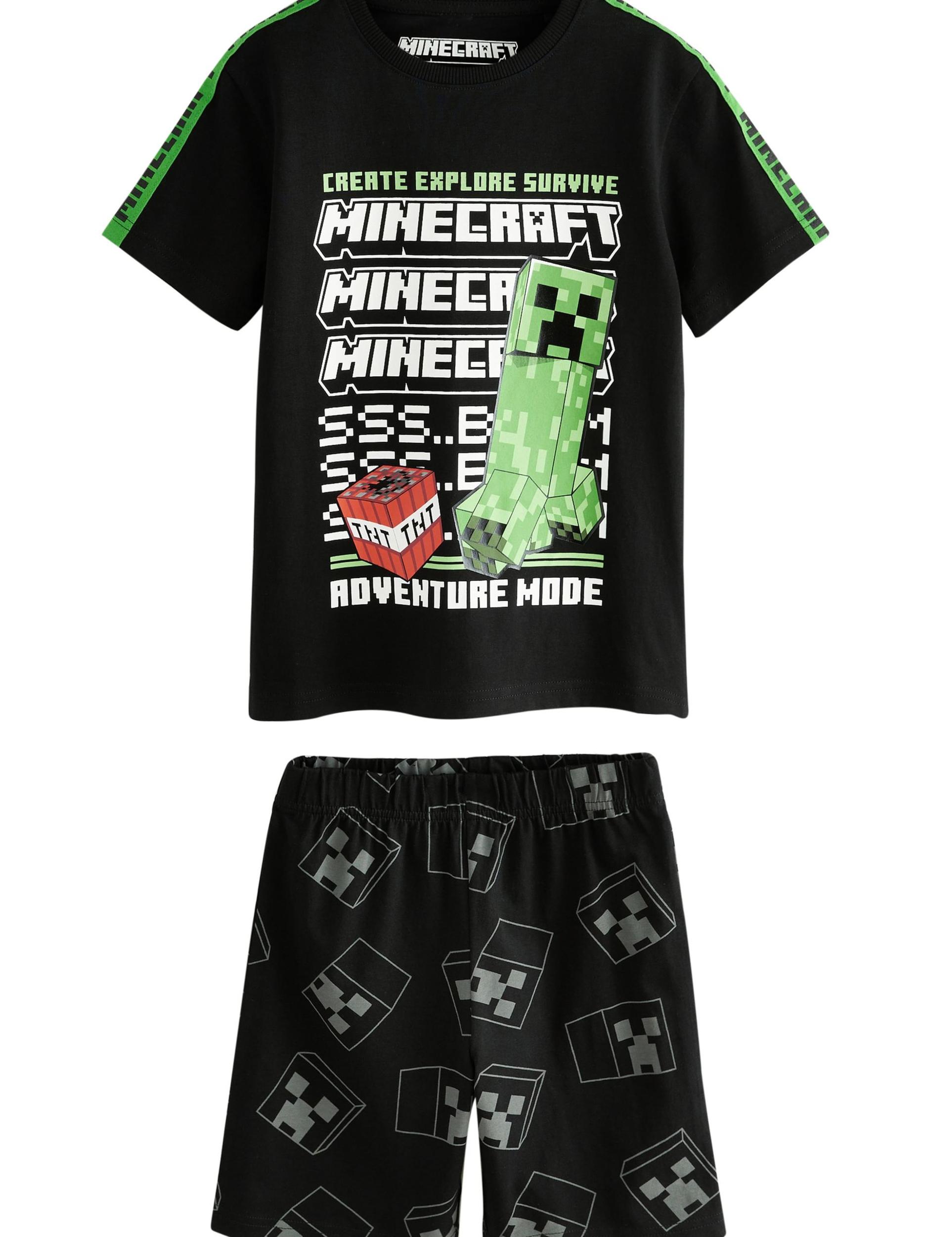 Next Pižama azur / zelena / črna / bela