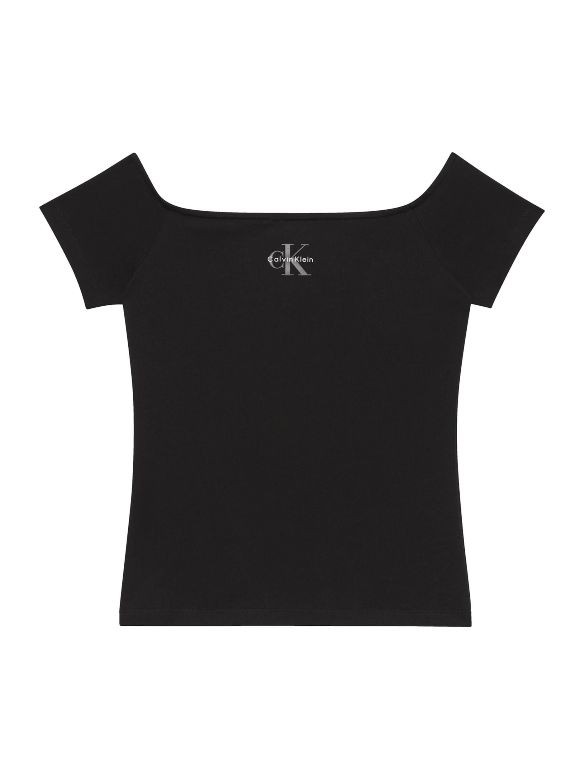 Calvin Klein Jeans Majica siva / črna / bela