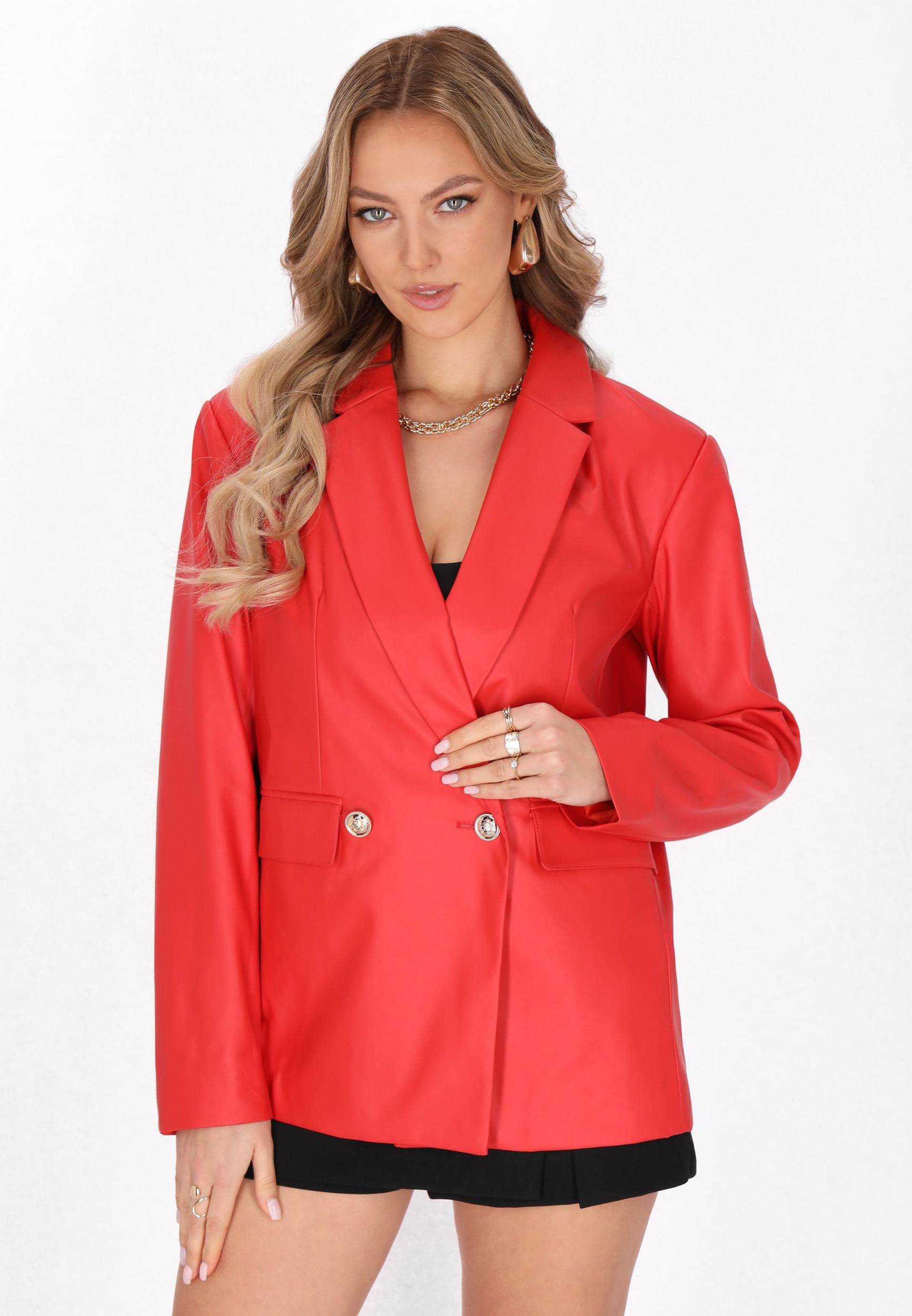 faina Blazer 'Classy Look' rdeča