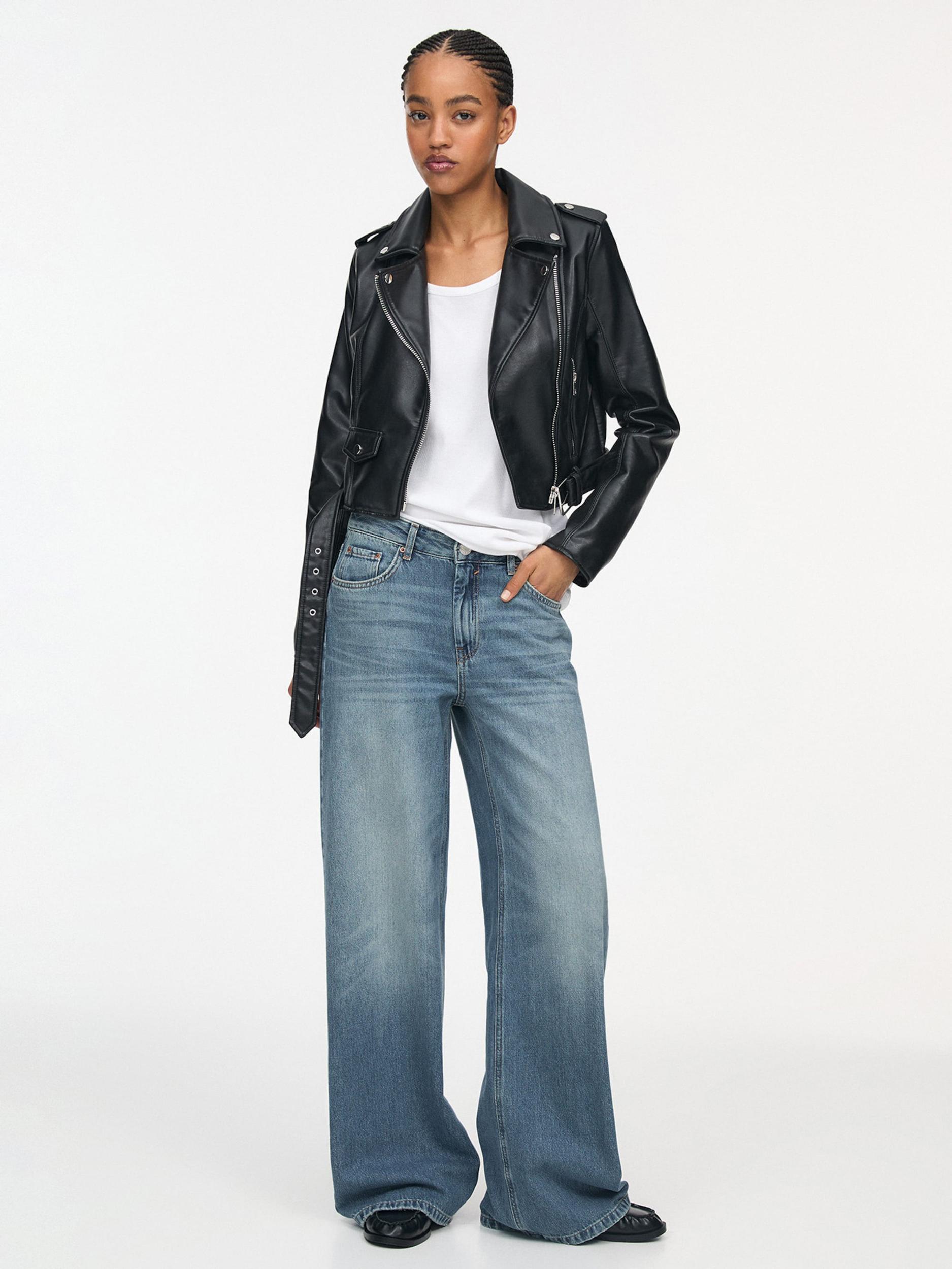 Pull&Bear Kavbojke moder denim