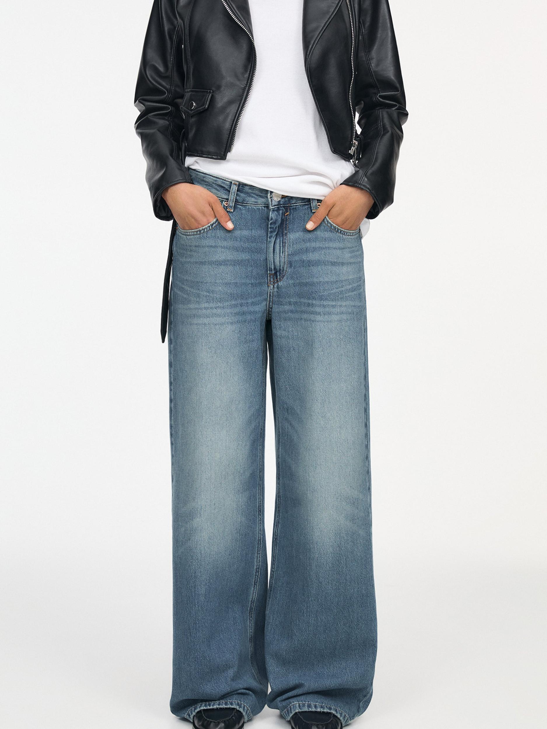 Pull&Bear Kavbojke moder denim