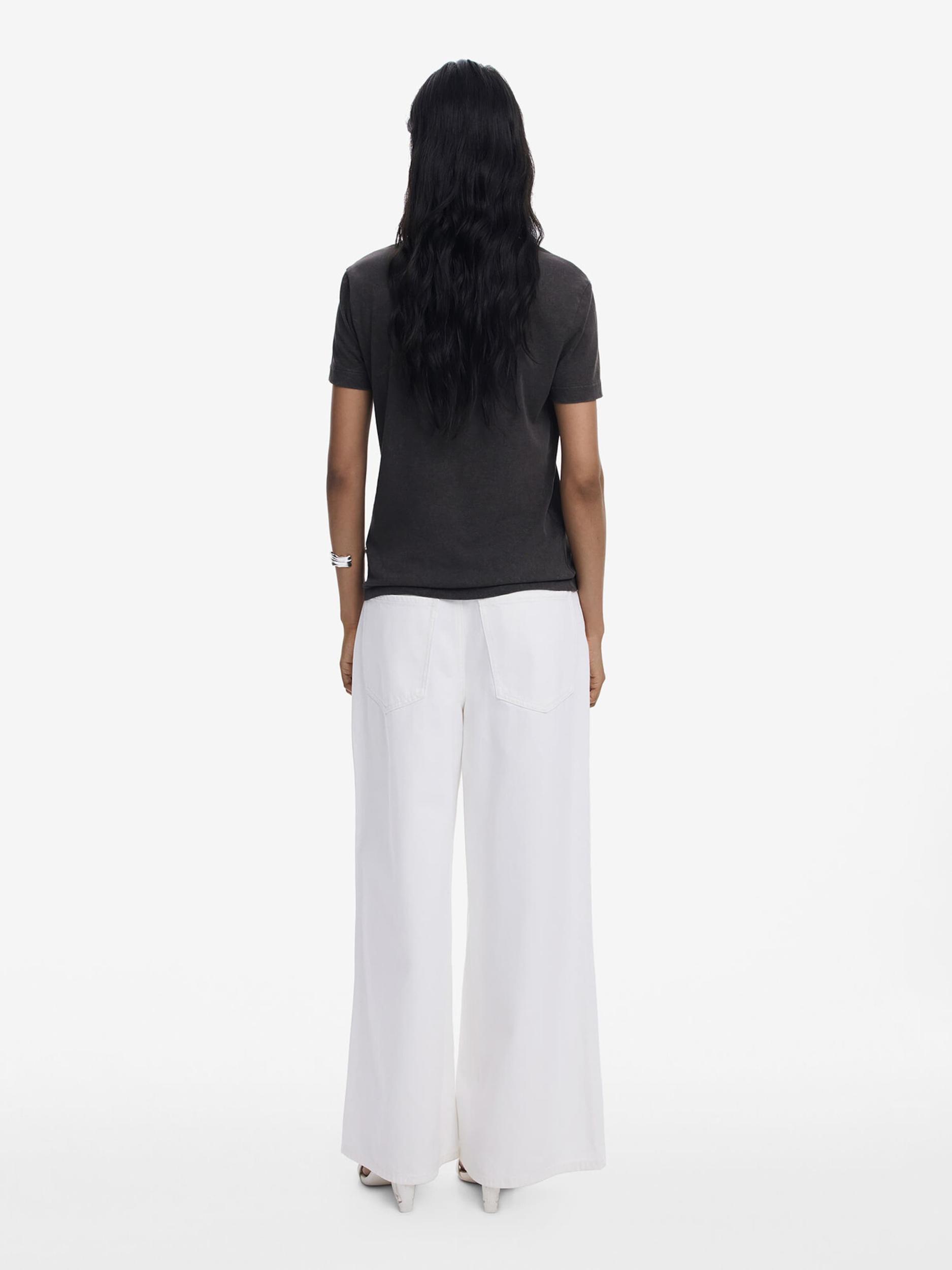 Desigual Majica 'Palm Tree' bež / oranžna / črna