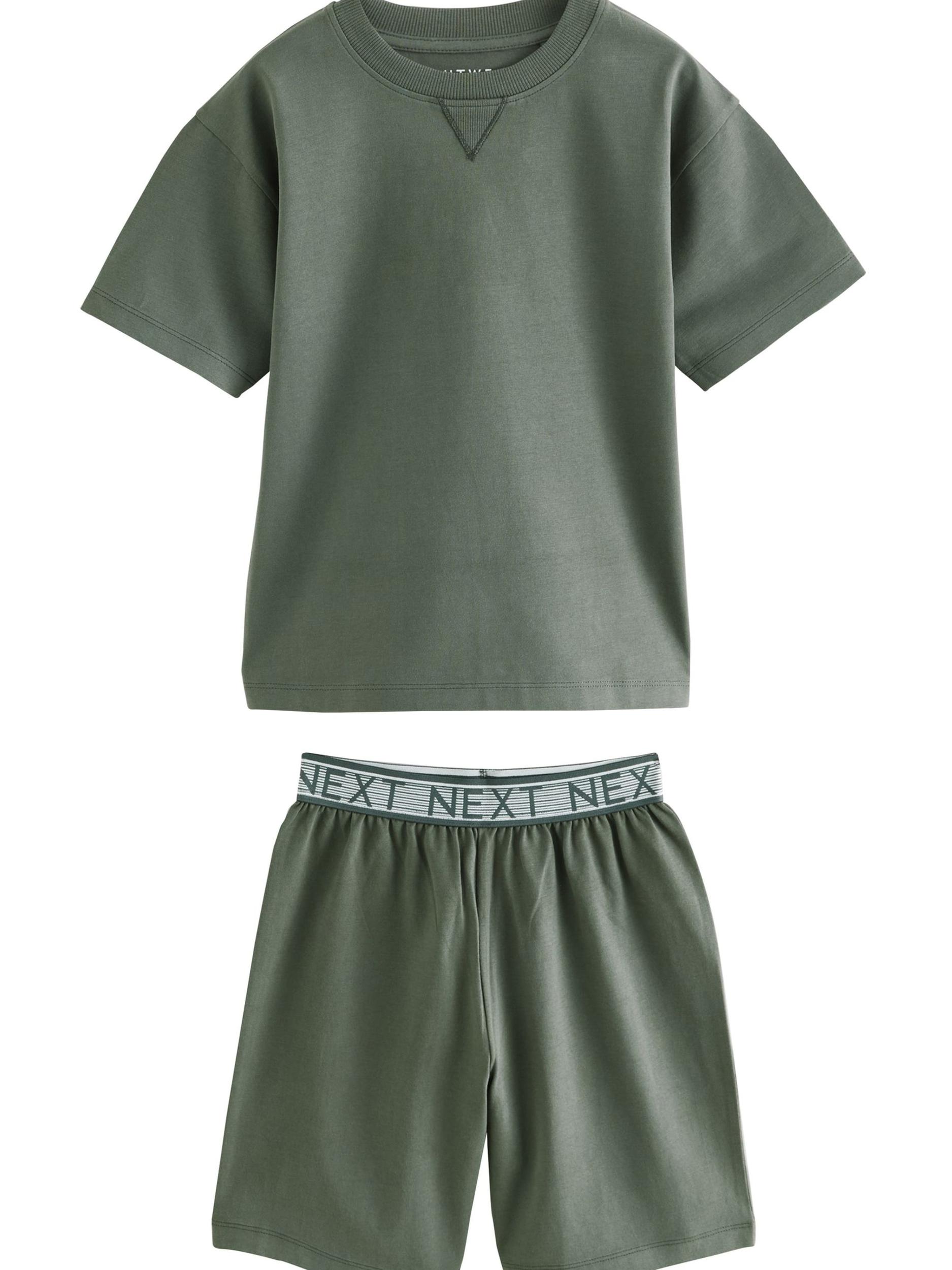 Next Pižama nebeško modra / temno zelena