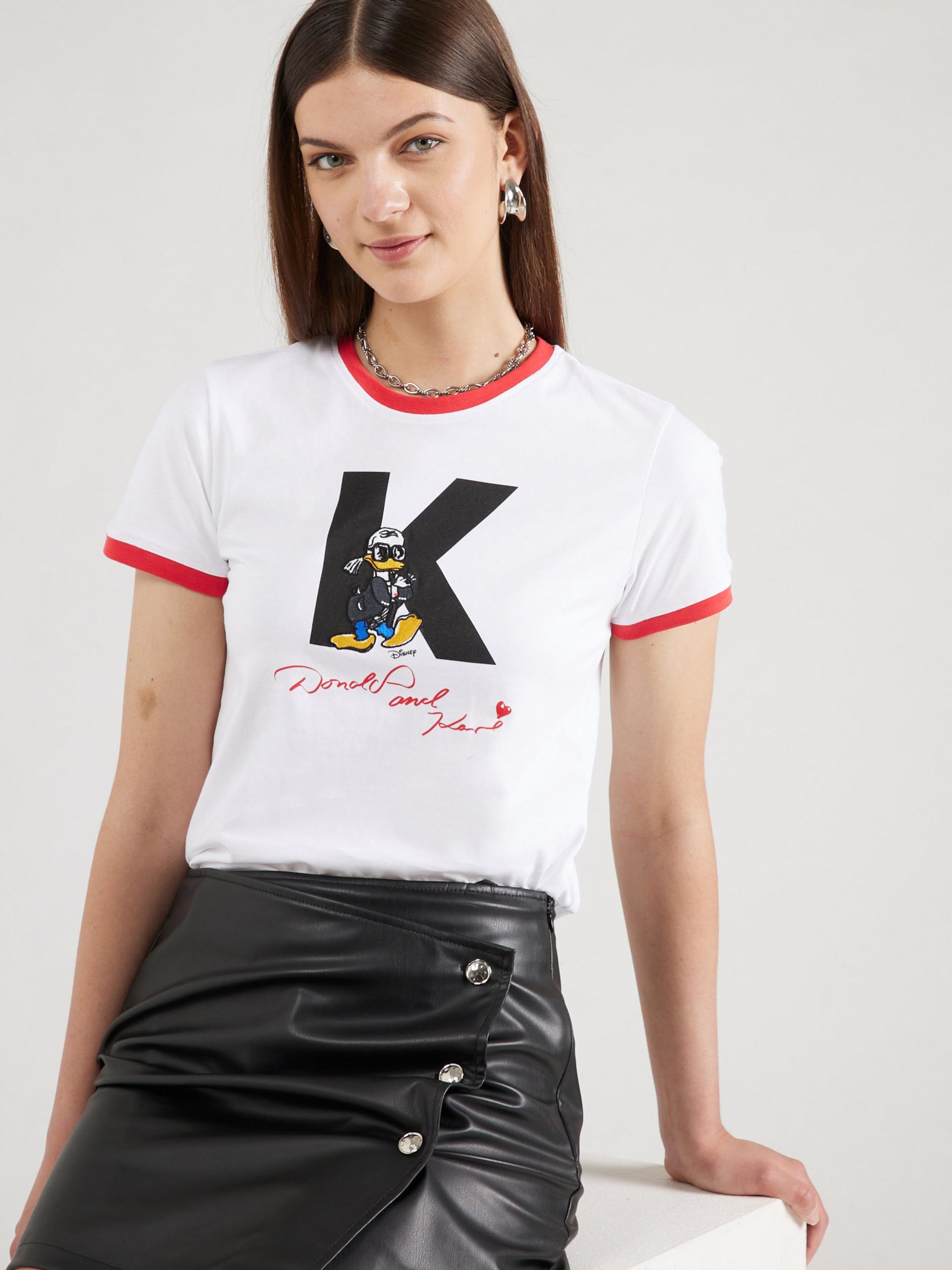 Karl Lagerfeld Majica 'Disney x KL' kraljevo modra / brusnica / črna / bela