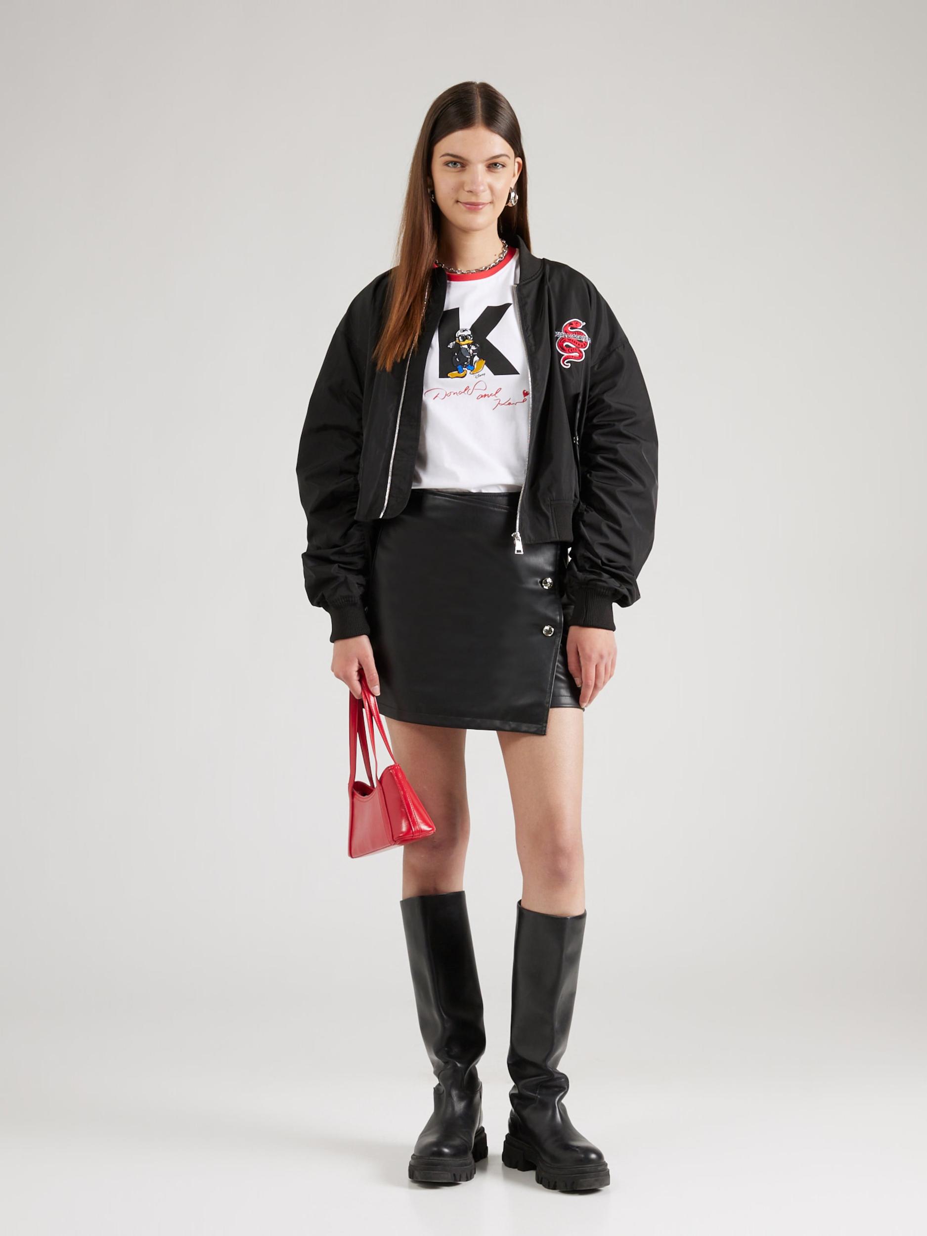 Karl Lagerfeld Majica 'Disney x KL' kraljevo modra / brusnica / črna / bela