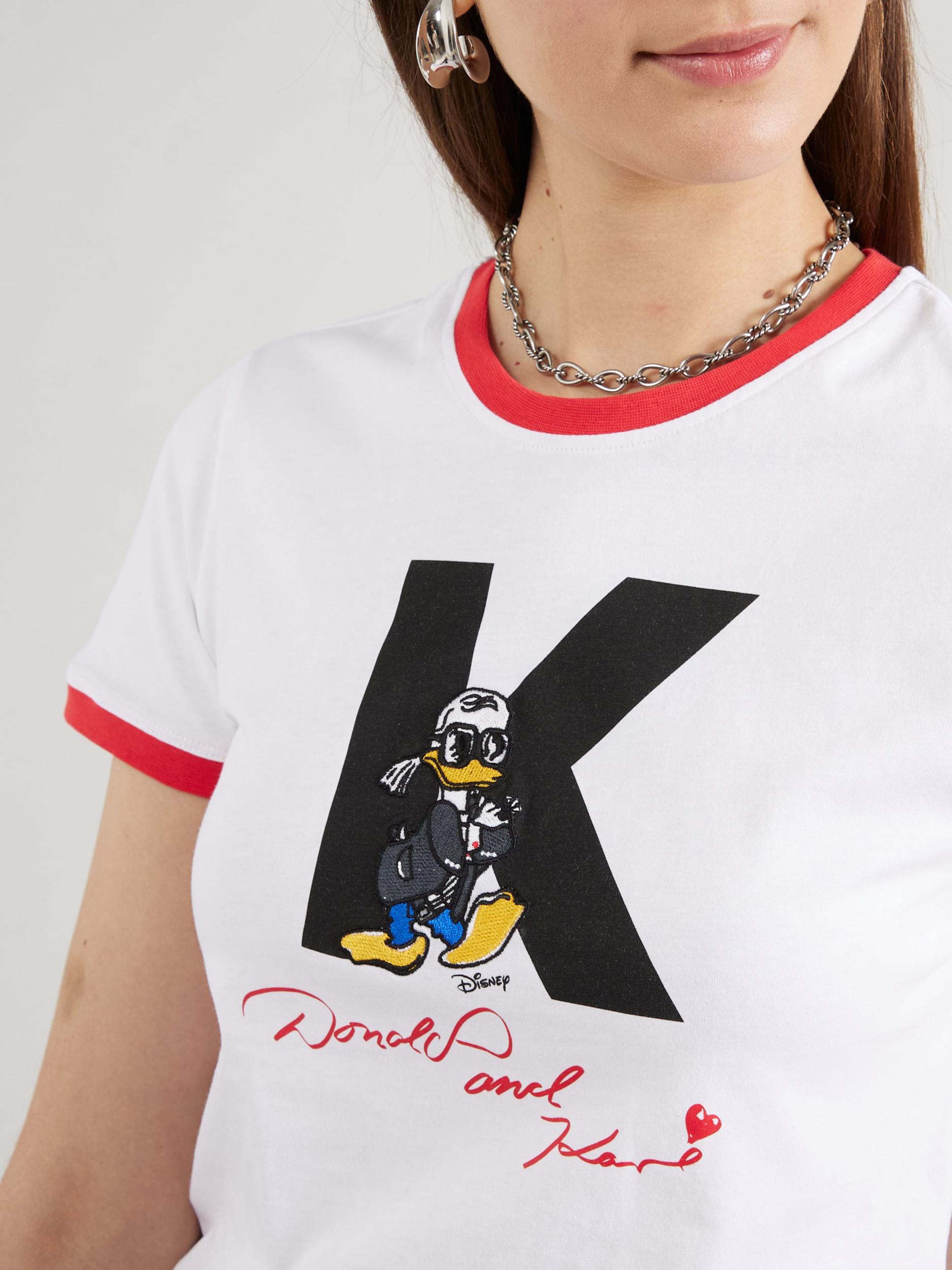 Karl Lagerfeld Majica 'Disney x KL' kraljevo modra / brusnica / črna / bela