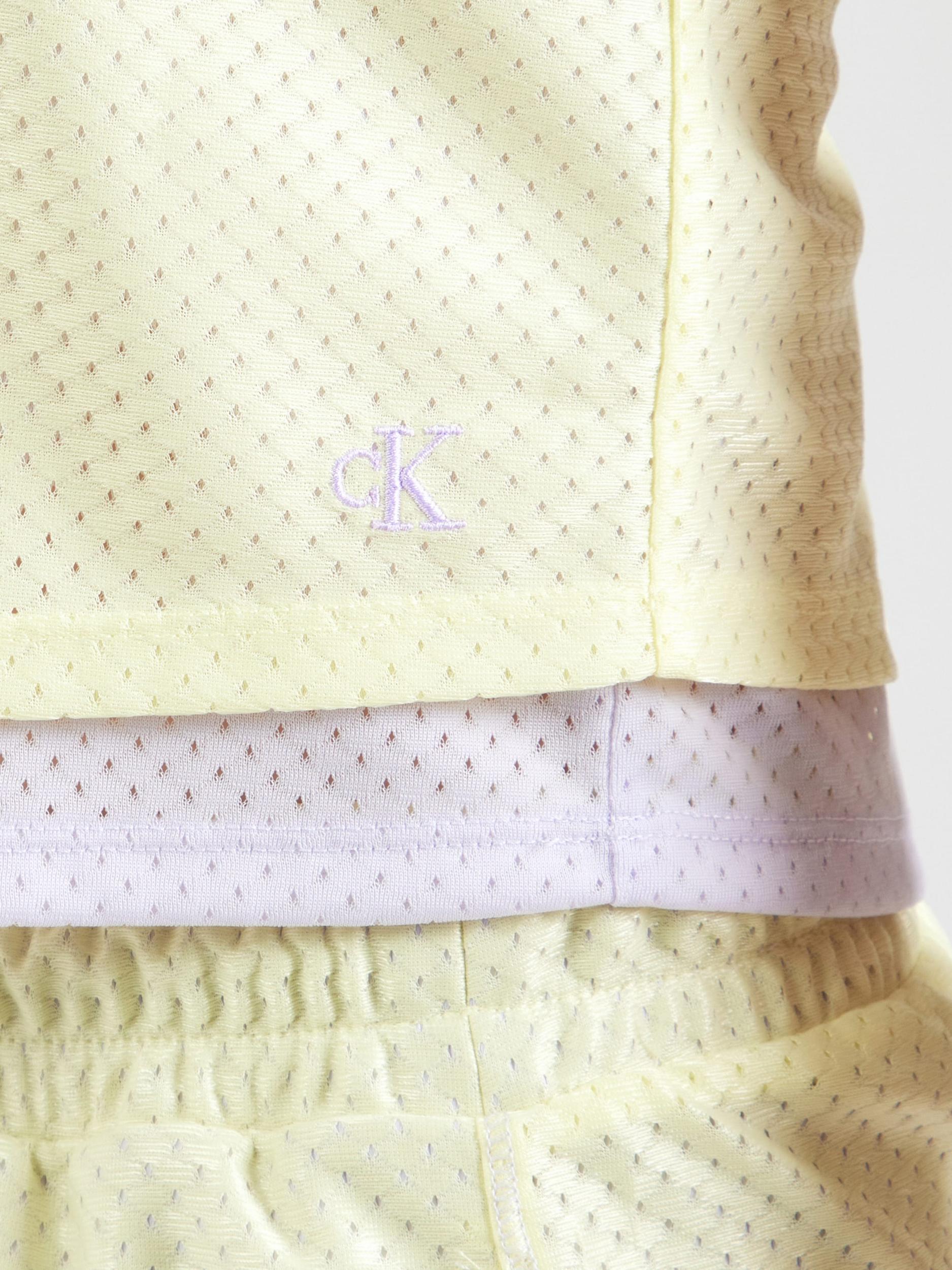 Calvin Klein Jeans Top 'PRIDE' pastelno zelena / bela