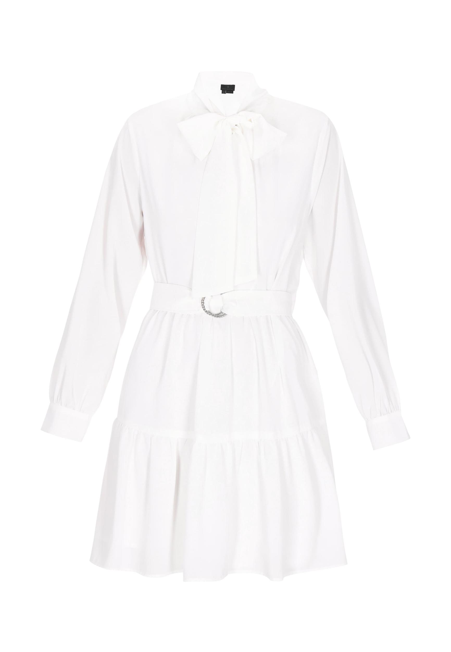 DreiMaster Klassik Dolga srajca 'Classic Look' bela