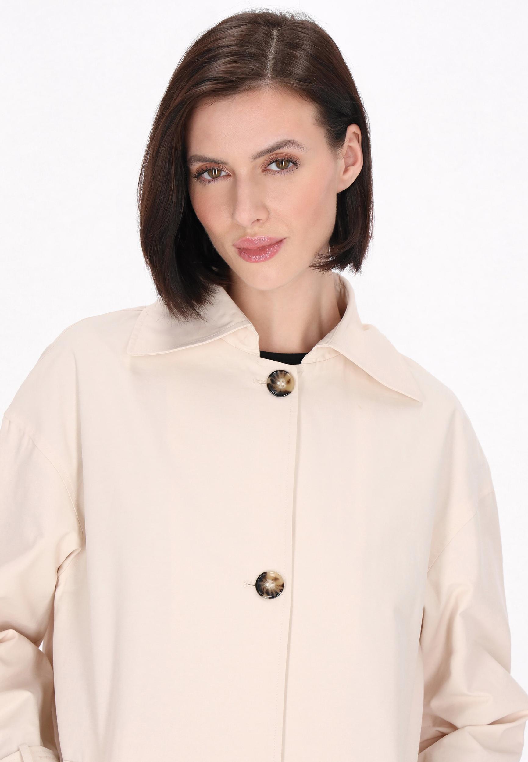 usha BLACK LABEL Prehoden plašč off-bela