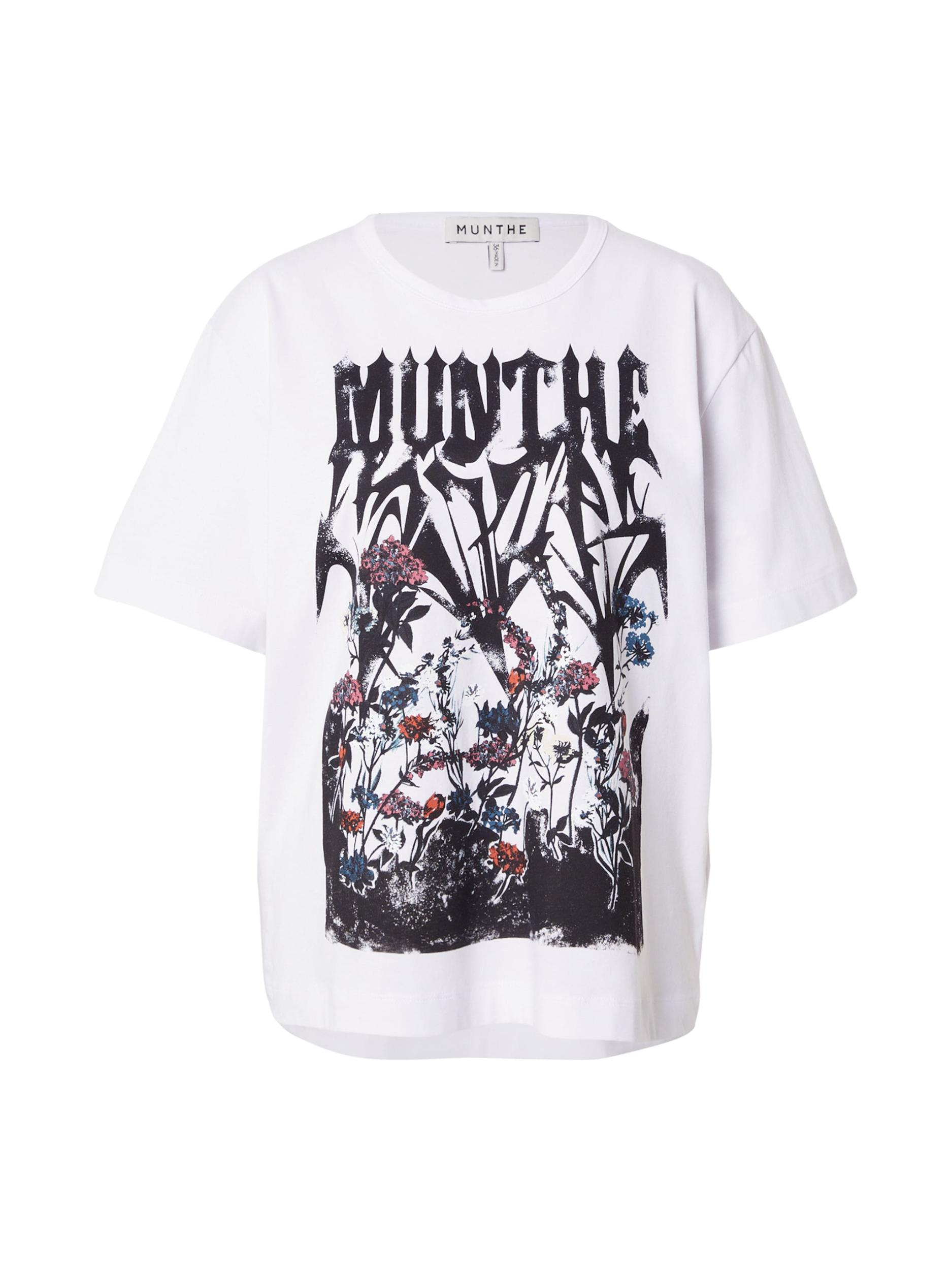 Munthe Majica 'PRIZE' temno oranžna / pitaja / črna / bela