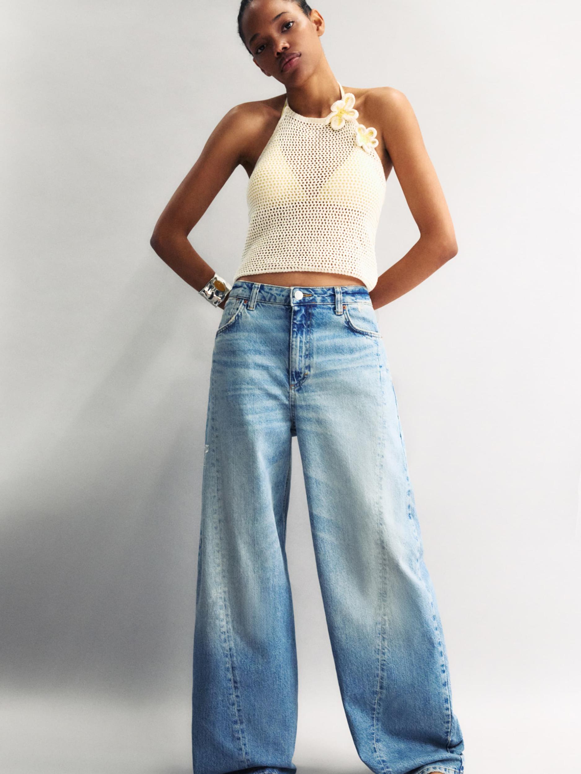 Pull&Bear Kavbojke moder denim