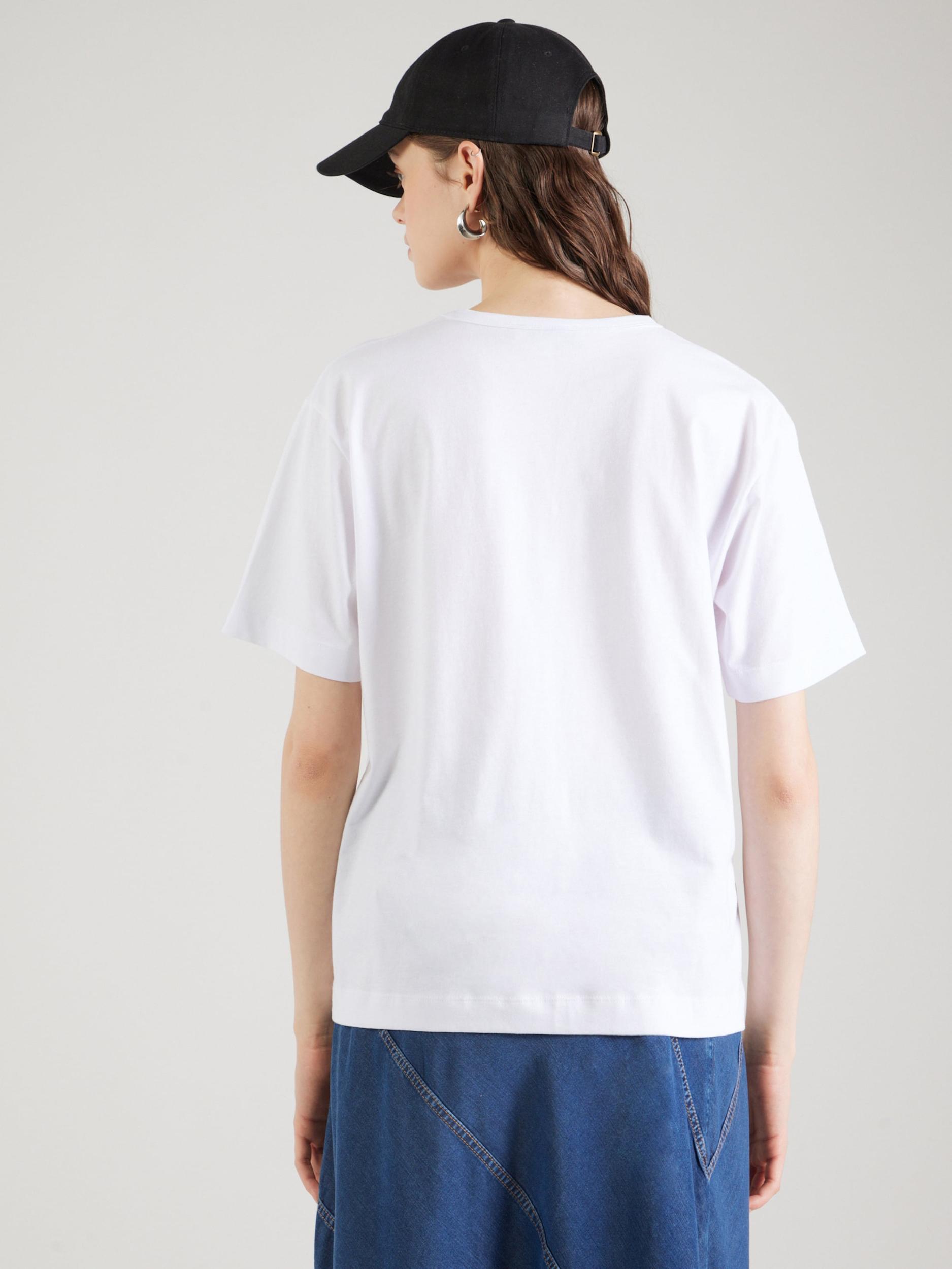 Munthe Majica 'PRIZE' temno oranžna / pitaja / črna / bela