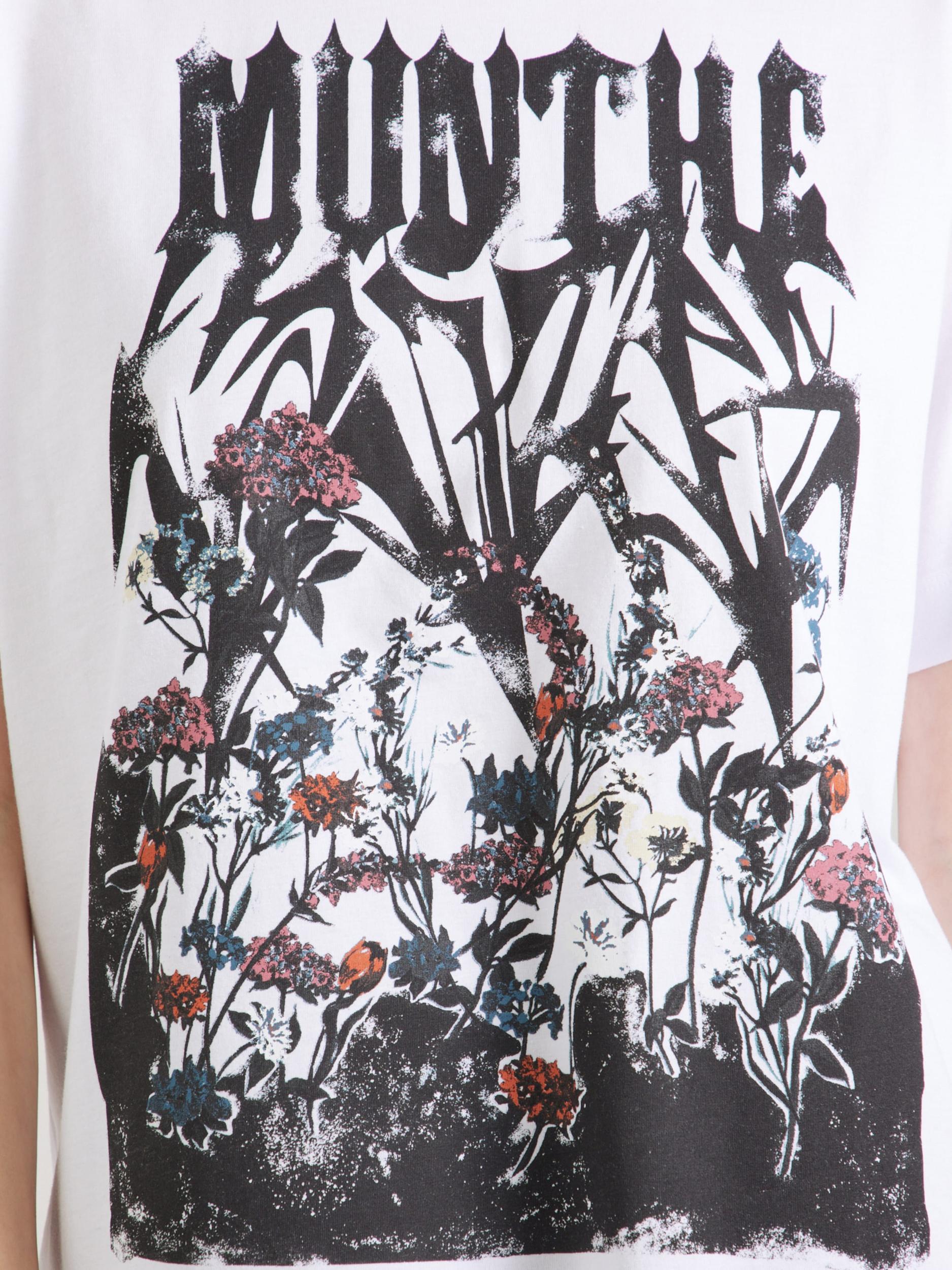 Munthe Majica 'PRIZE' temno oranžna / pitaja / črna / bela