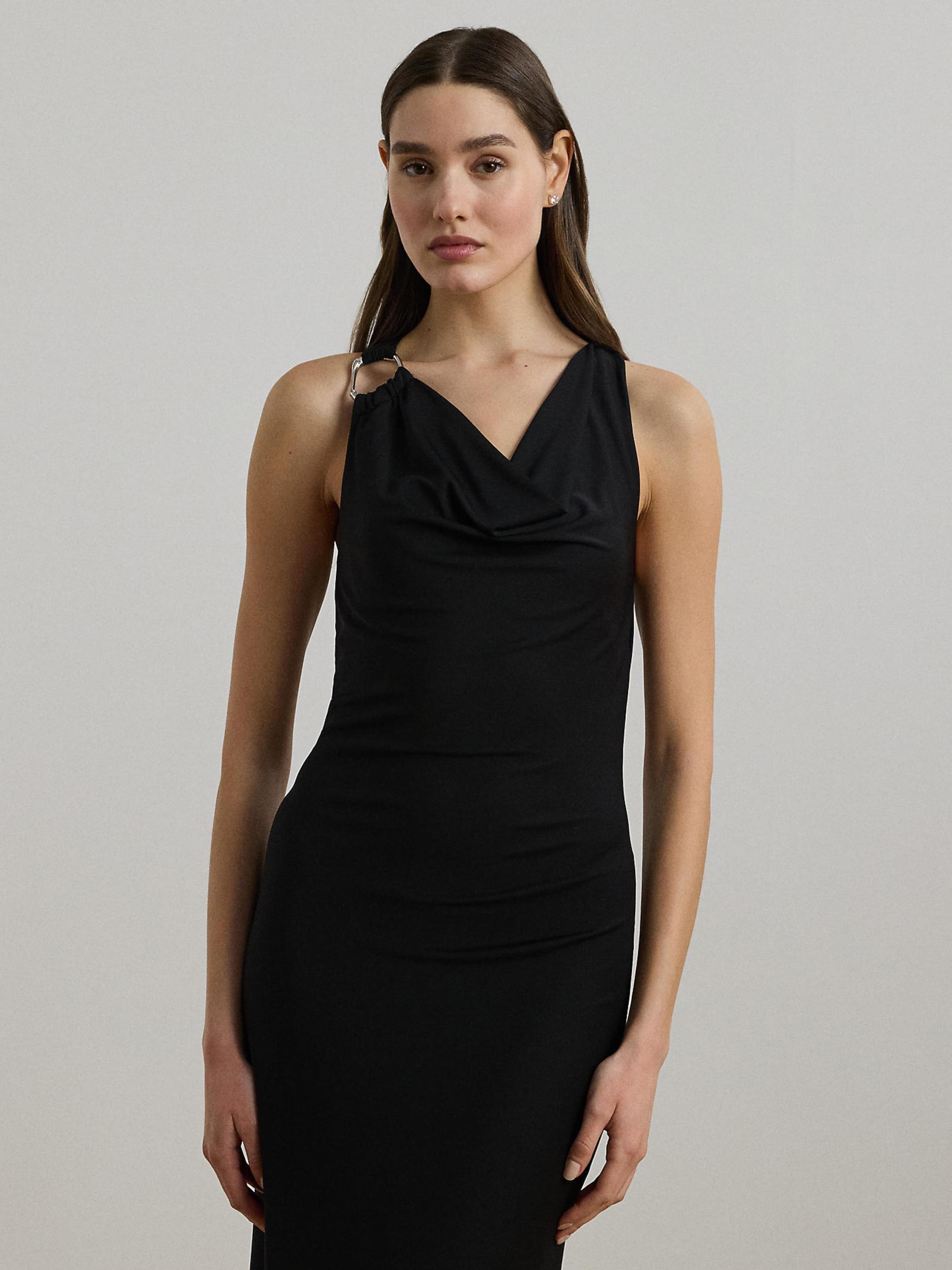 Lauren Ralph Lauren Večerna obleka črna