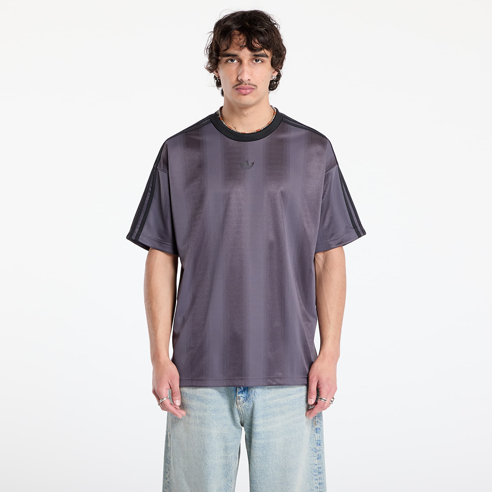 adidas Originals Dres adidas Adicolor Jacquard Jersey Grey Strata/ Black L