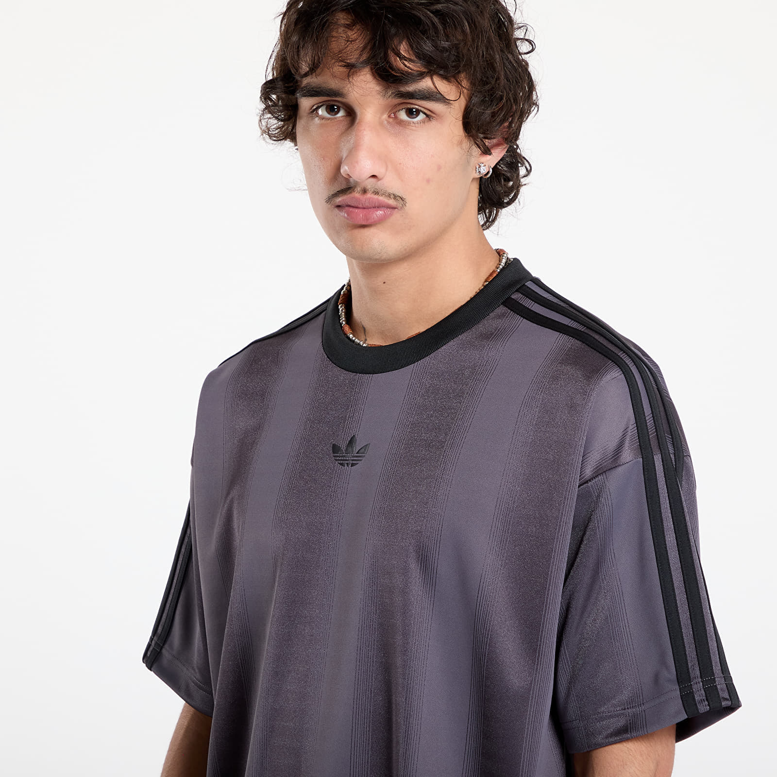 adidas Originals Dres adidas Adicolor Jacquard Jersey Grey Strata/ Black L