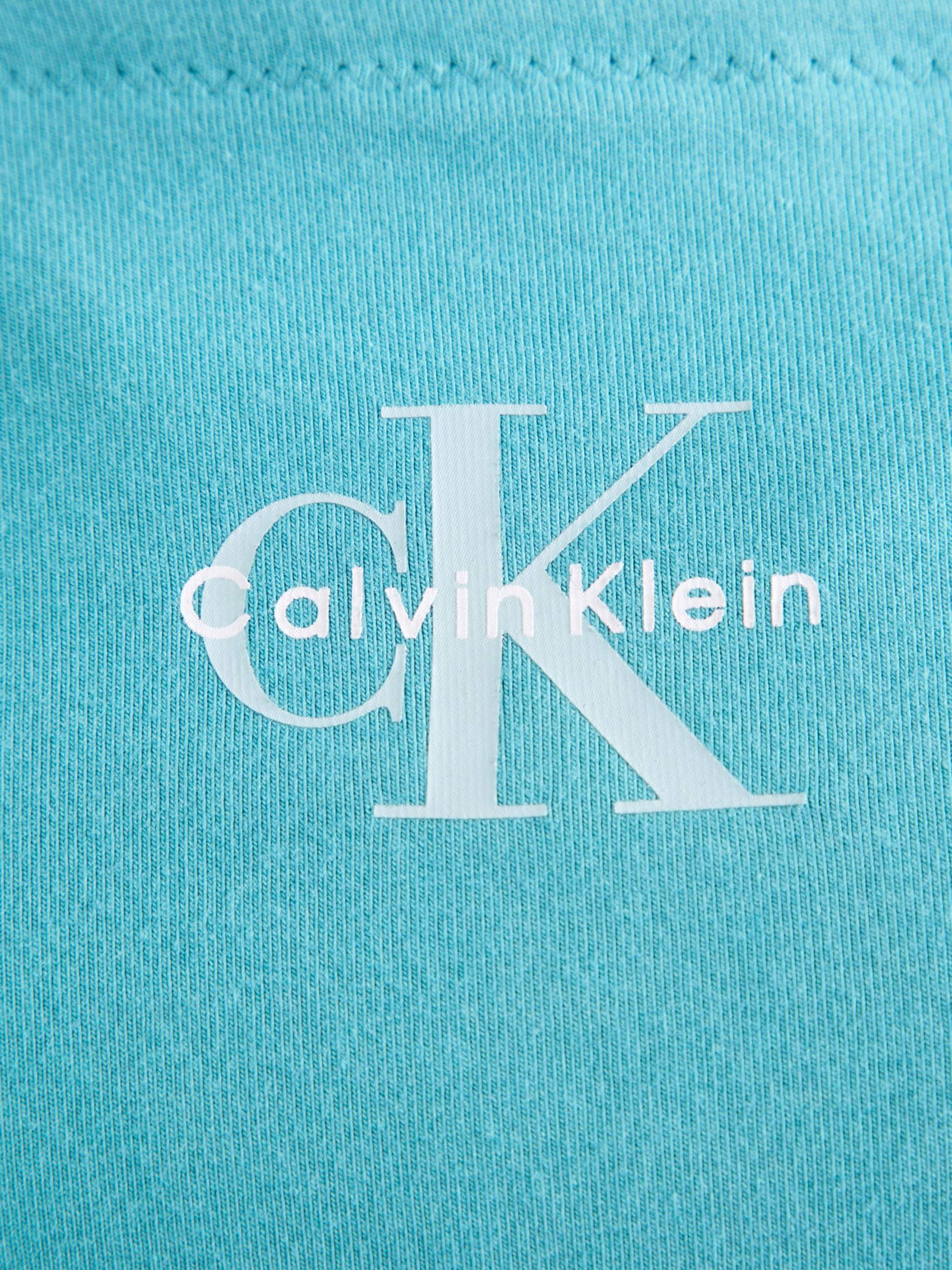 Calvin Klein Jeans Majica turkizna / bela