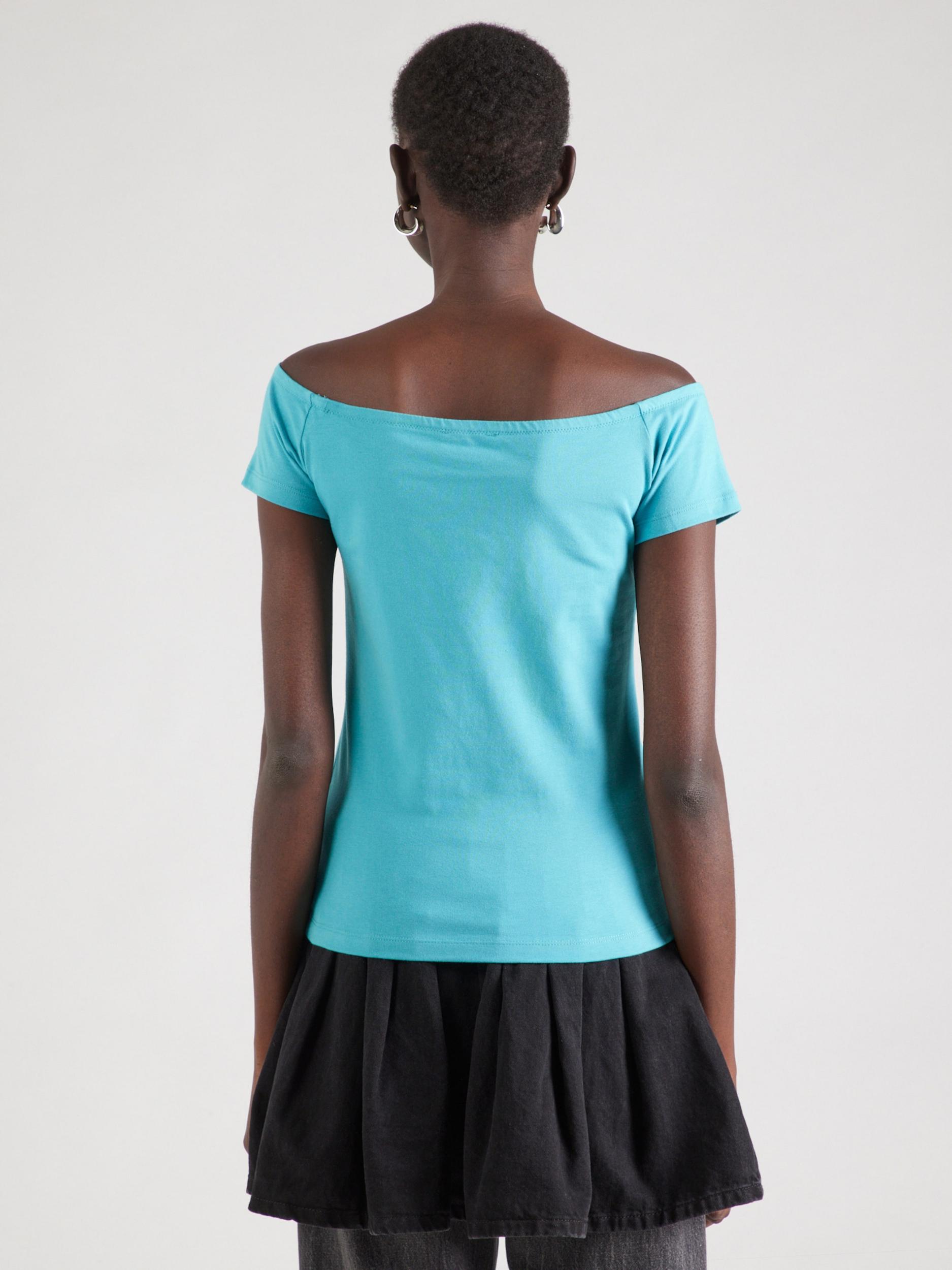 Calvin Klein Jeans Majica turkizna / bela