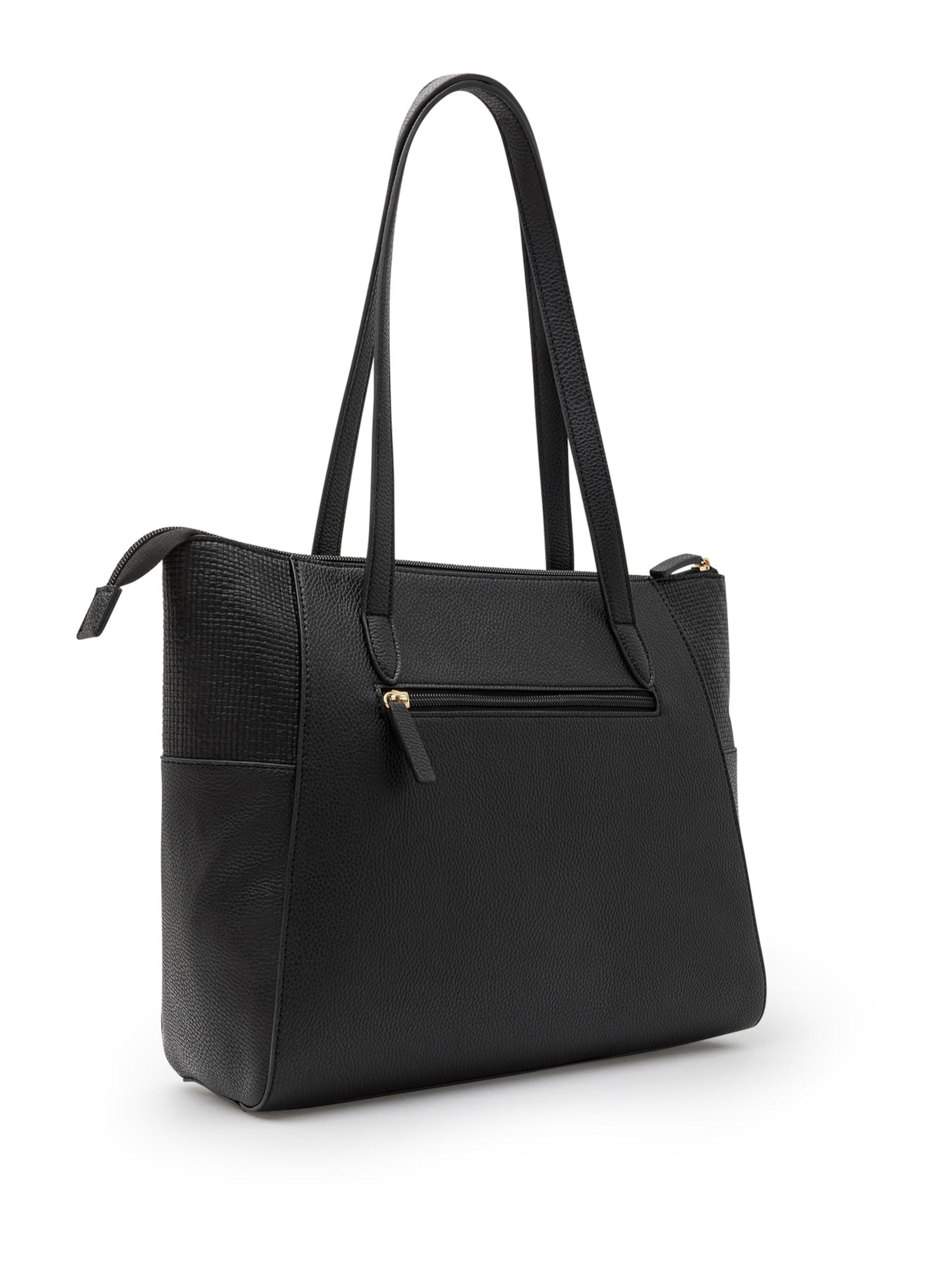 L.CREDI Nakupovalna torba 'Marlies' črna