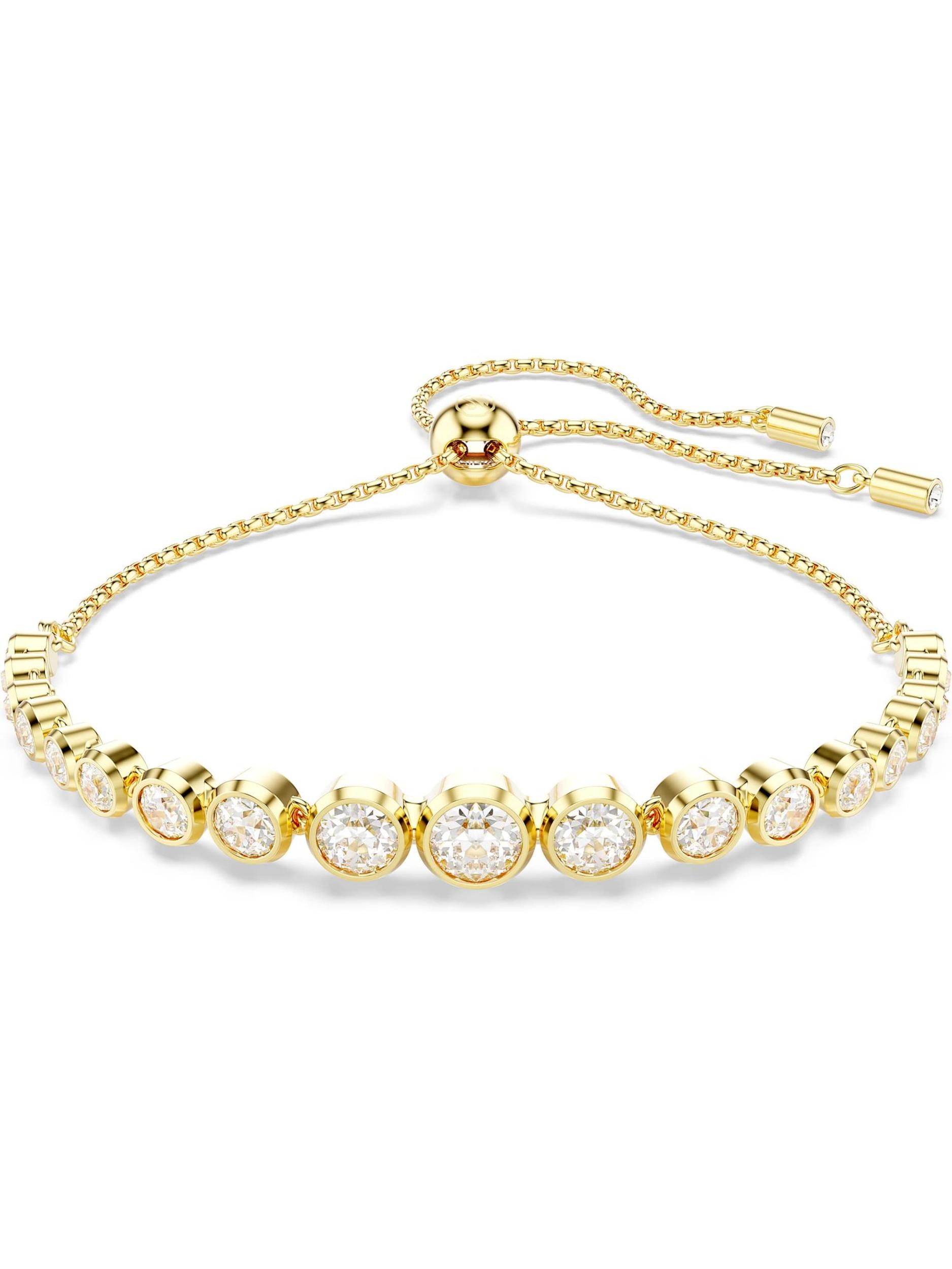 Swarovski Zapestnica 'Imber' zlata / transparentna