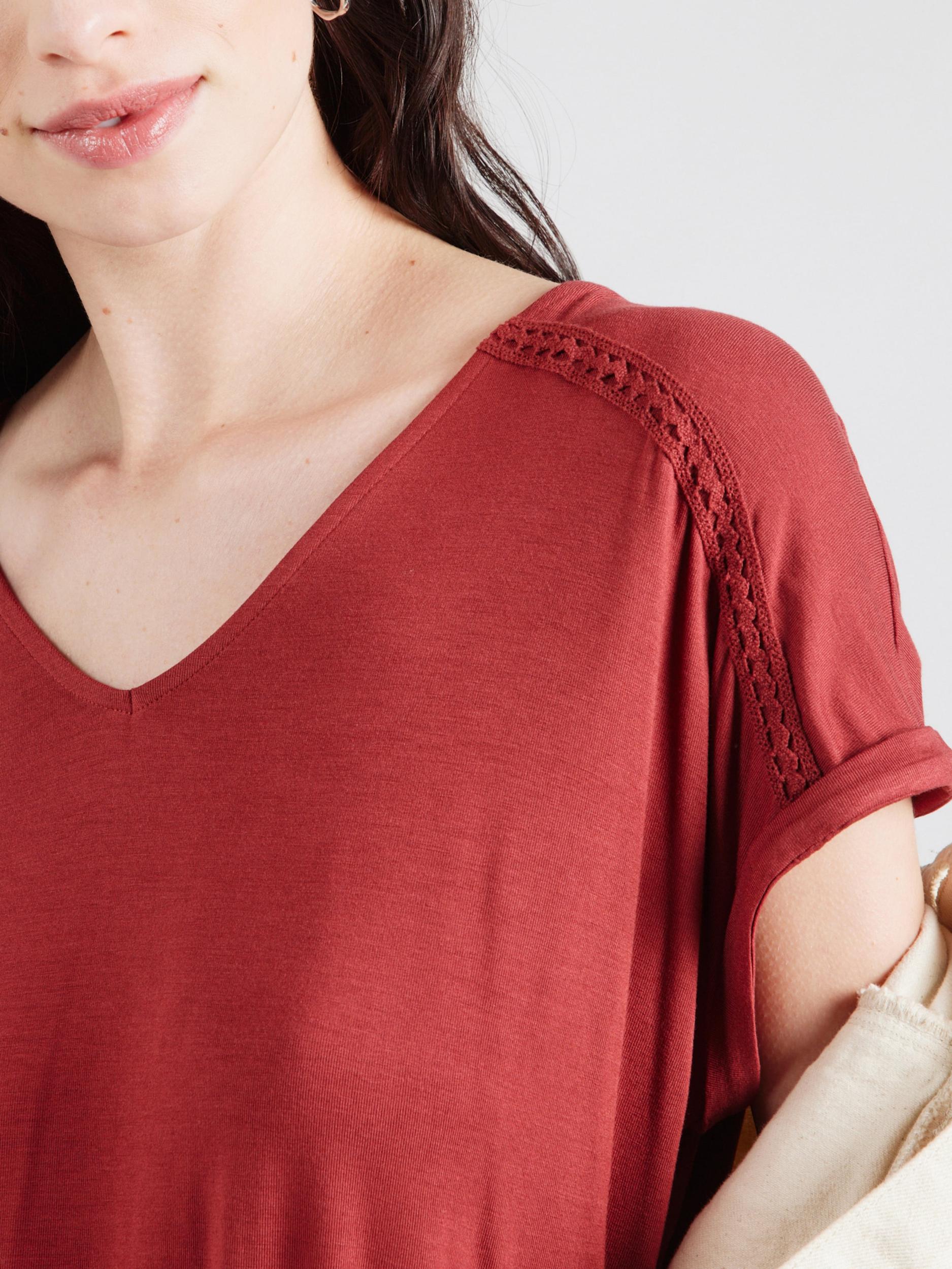 VERO MODA Majica 'VMVANESSA' rjasto rjava