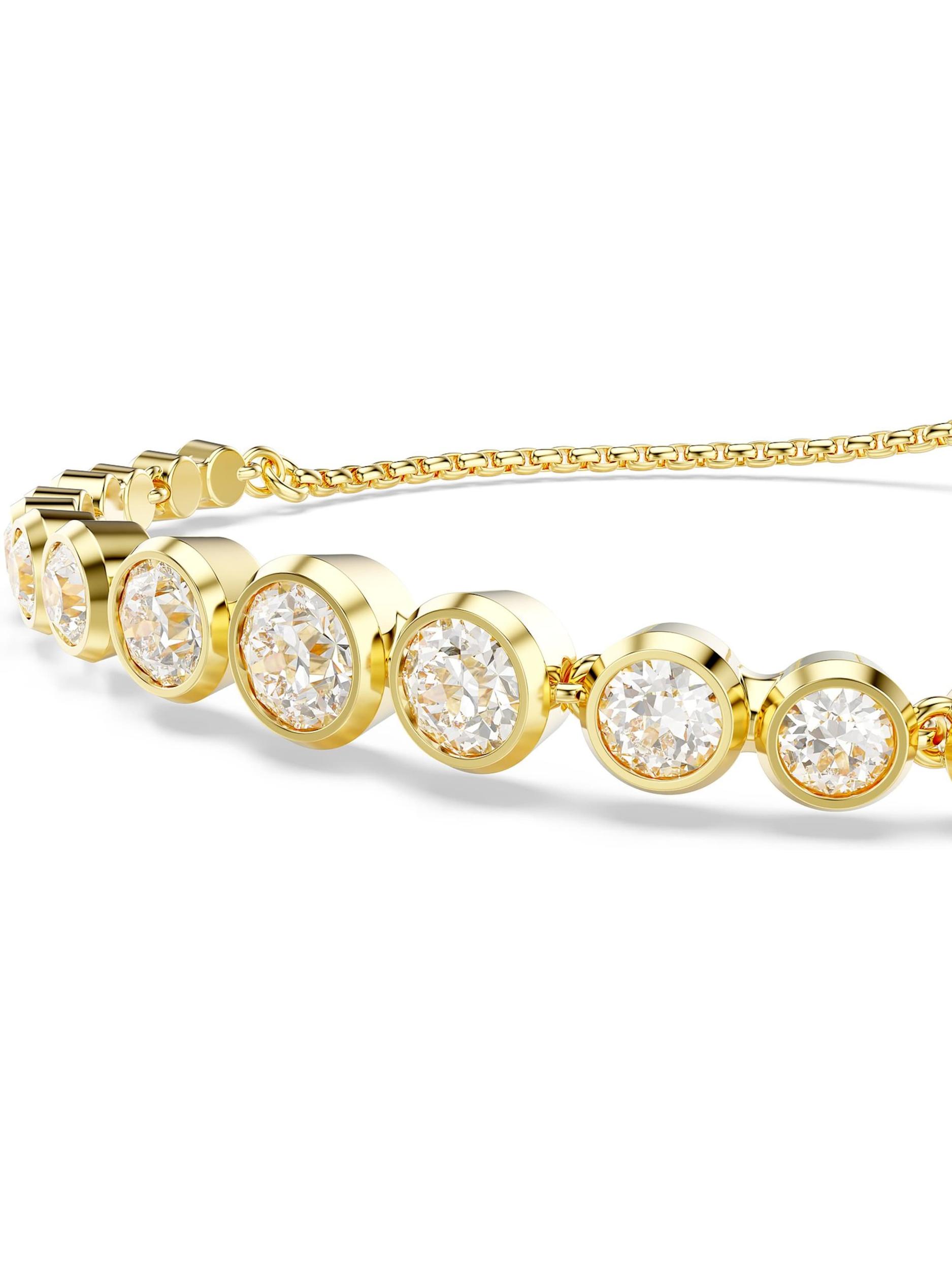 Swarovski Zapestnica 'Imber' zlata / transparentna