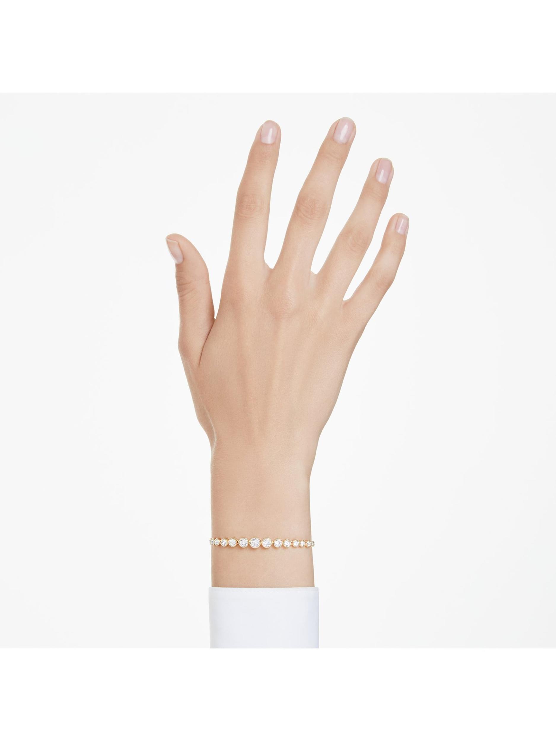 Swarovski Zapestnica 'Imber' zlata / transparentna