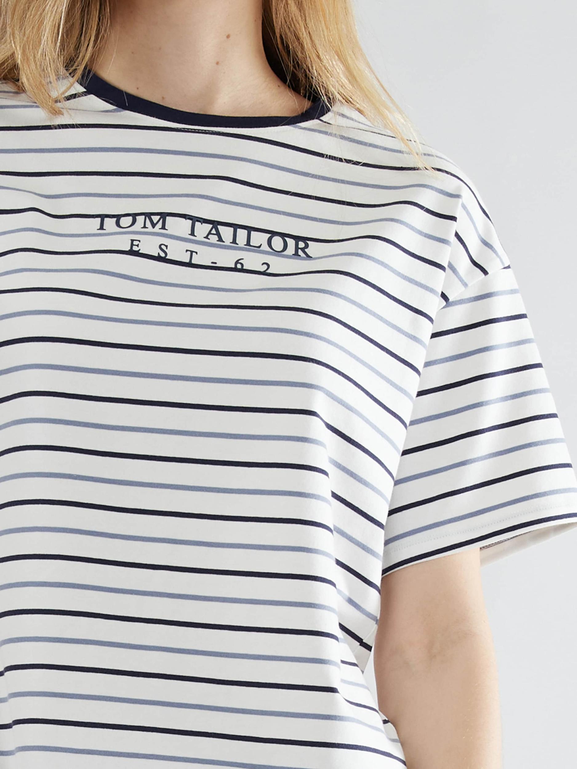 TOM TAILOR Kratke hlače za spanje 'Charlotte' mornarska / safir / bela