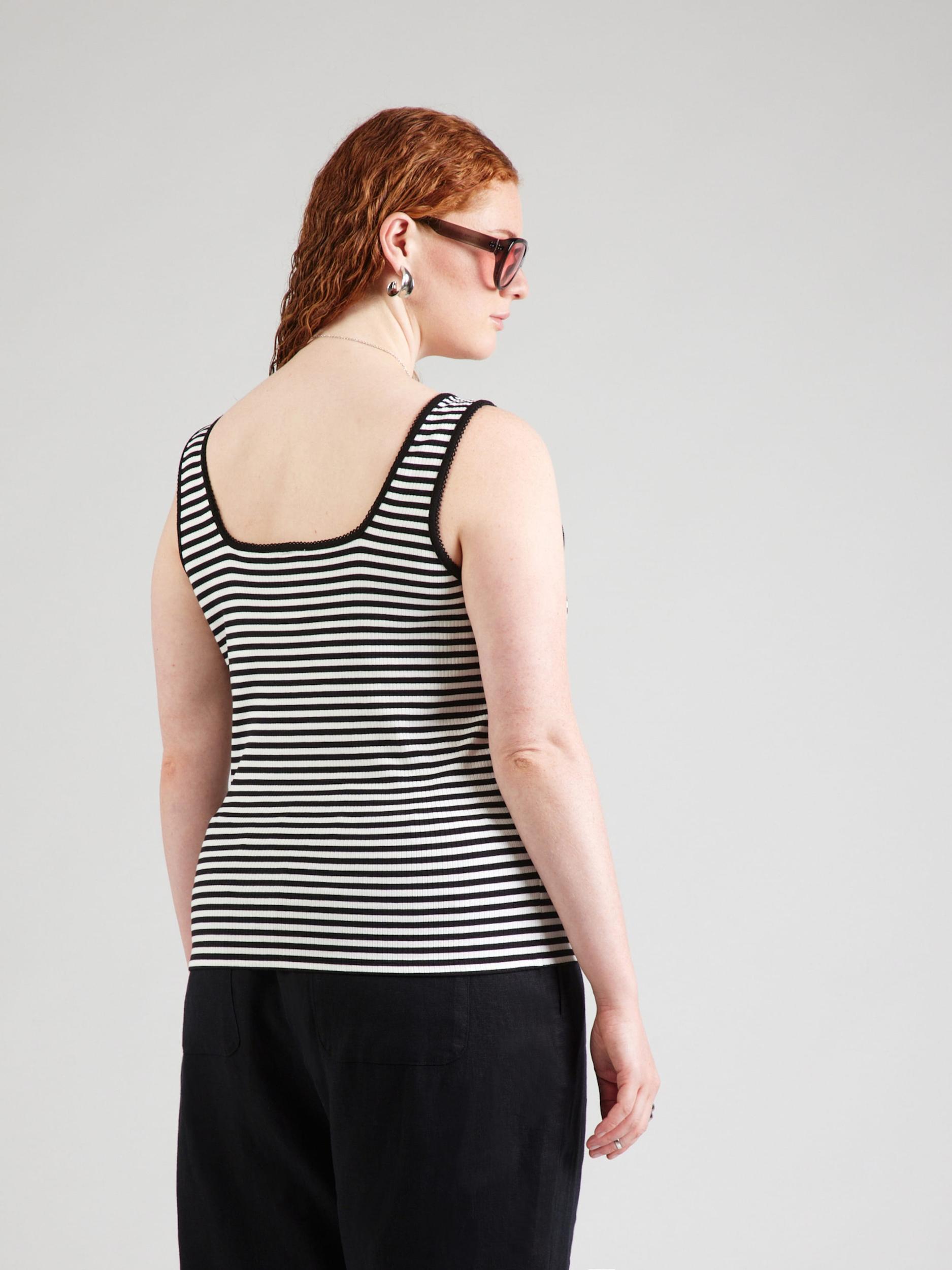 Tommy Hilfiger Curve Top črna / bela