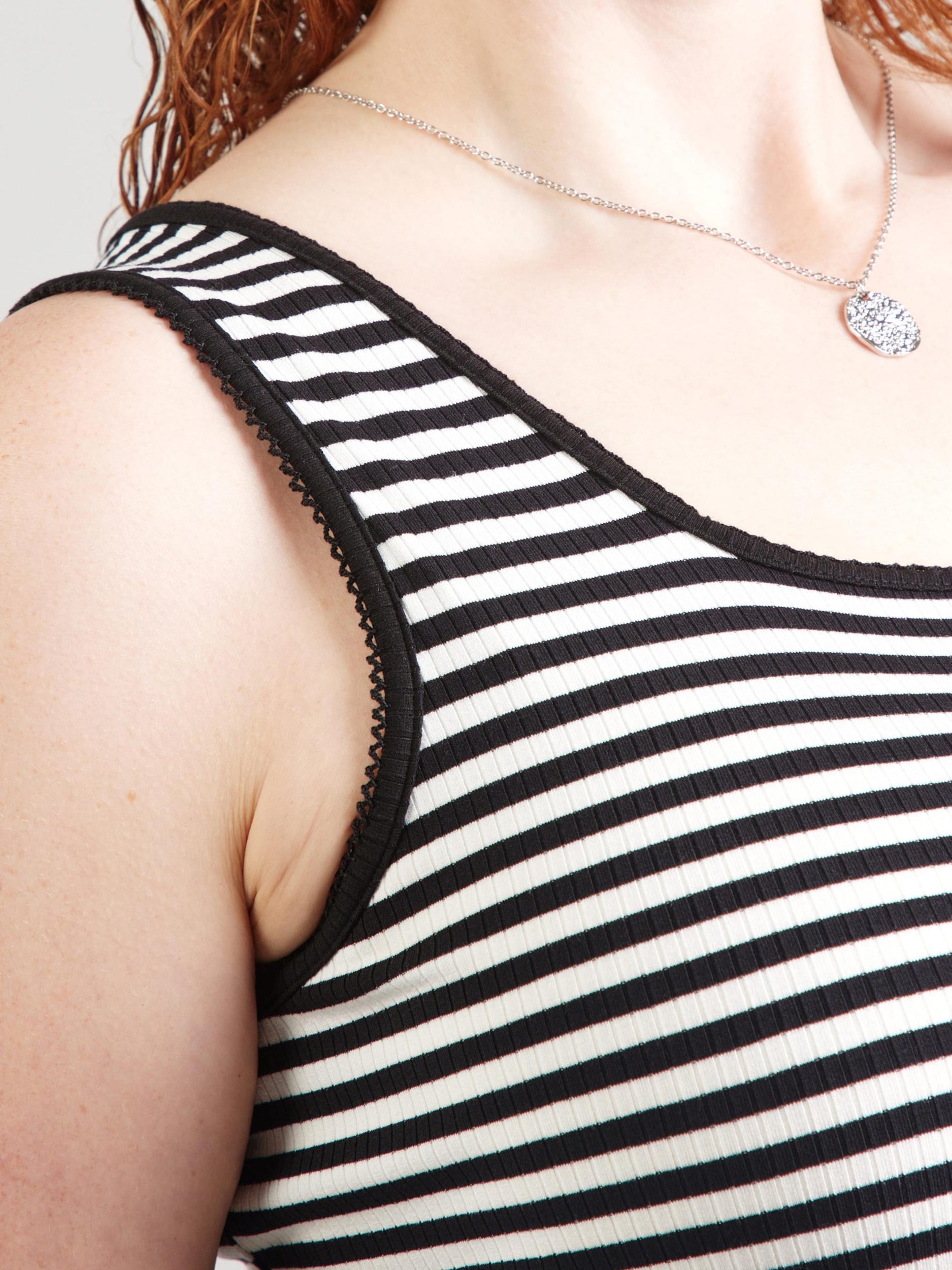 Tommy Hilfiger Curve Top črna / bela