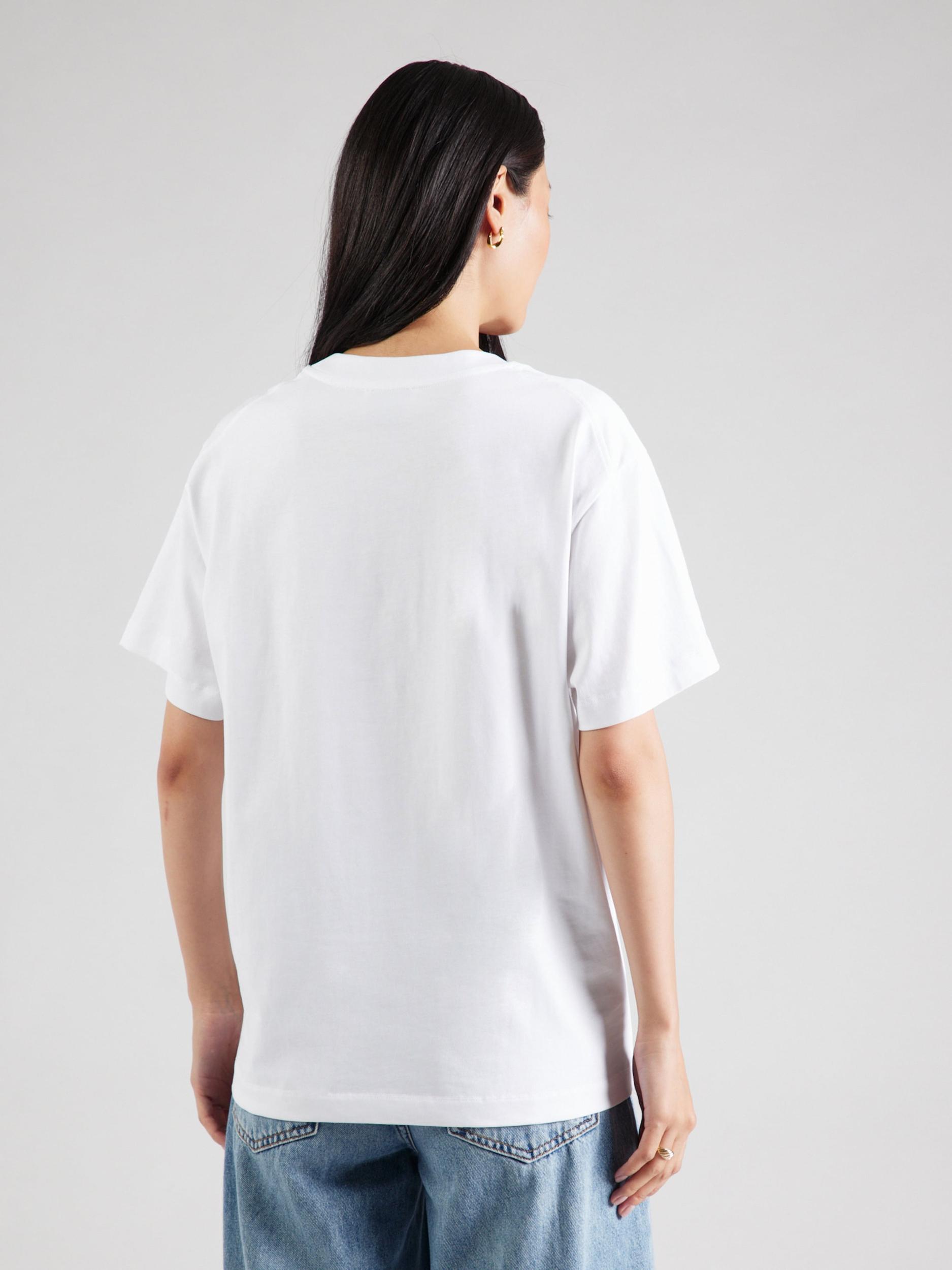 Moschino Jeans Majica svetlo modra / zlato-rumena / črna / bela