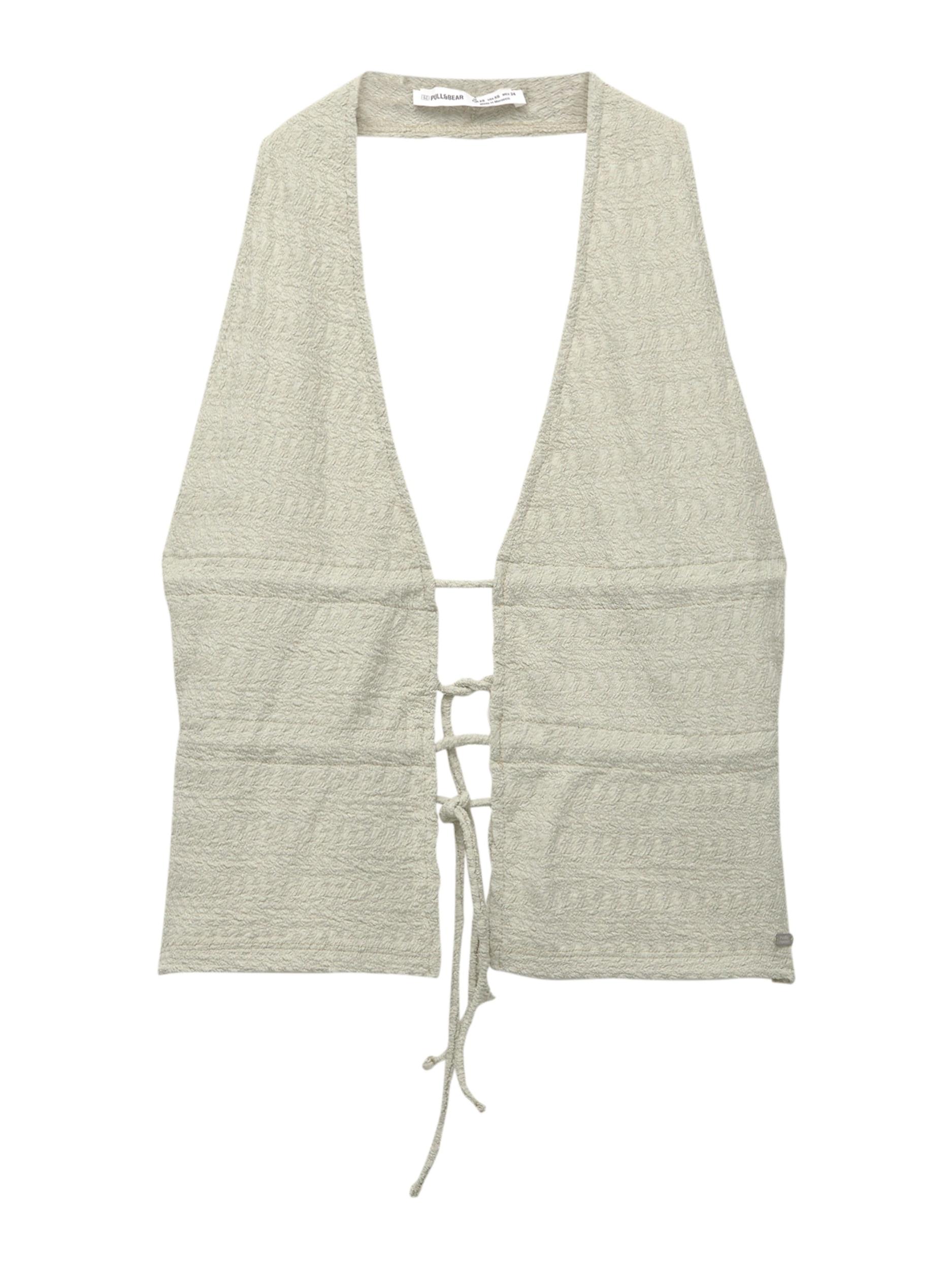 Pull&Bear Top pastelno zelena