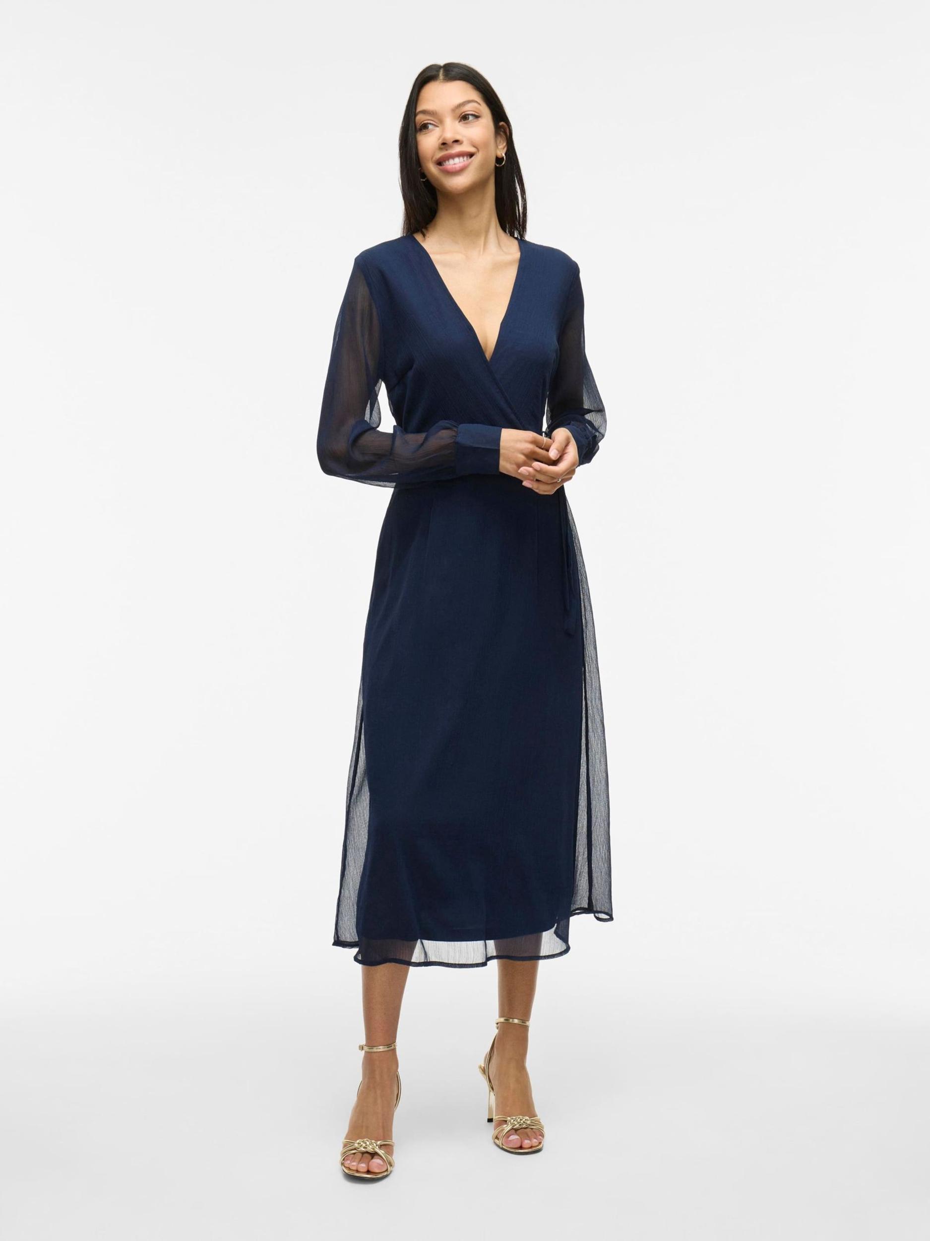 VILA Obleka 'VIFalia' nočno modra