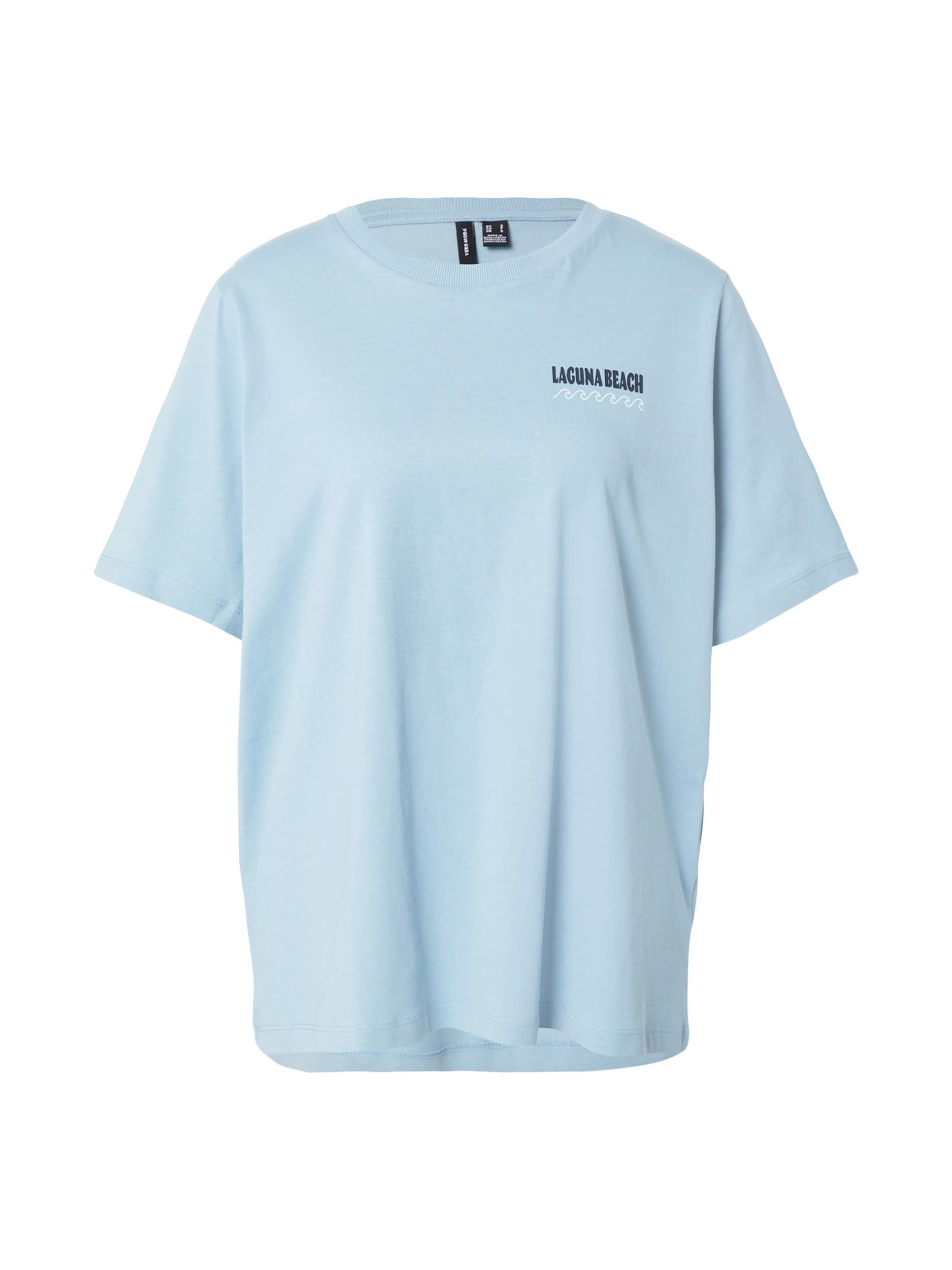 VERO MODA Majica 'VMDORIS CATY' modra / svetlo modra / bela