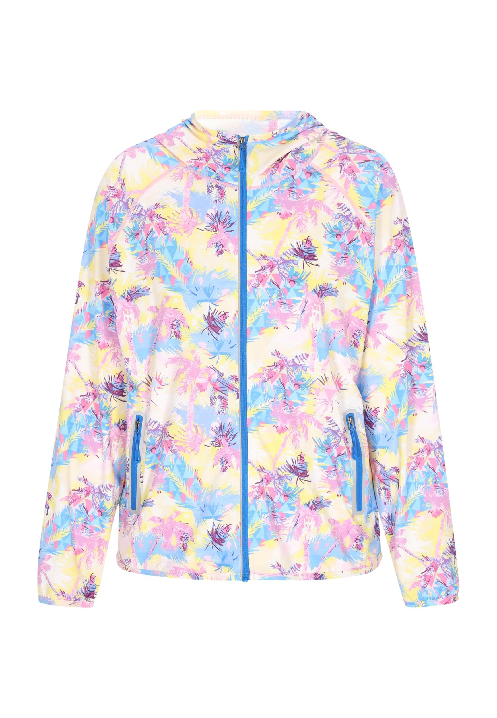 swirly Prehodna jakna svetlo modra / lila / roza / bela