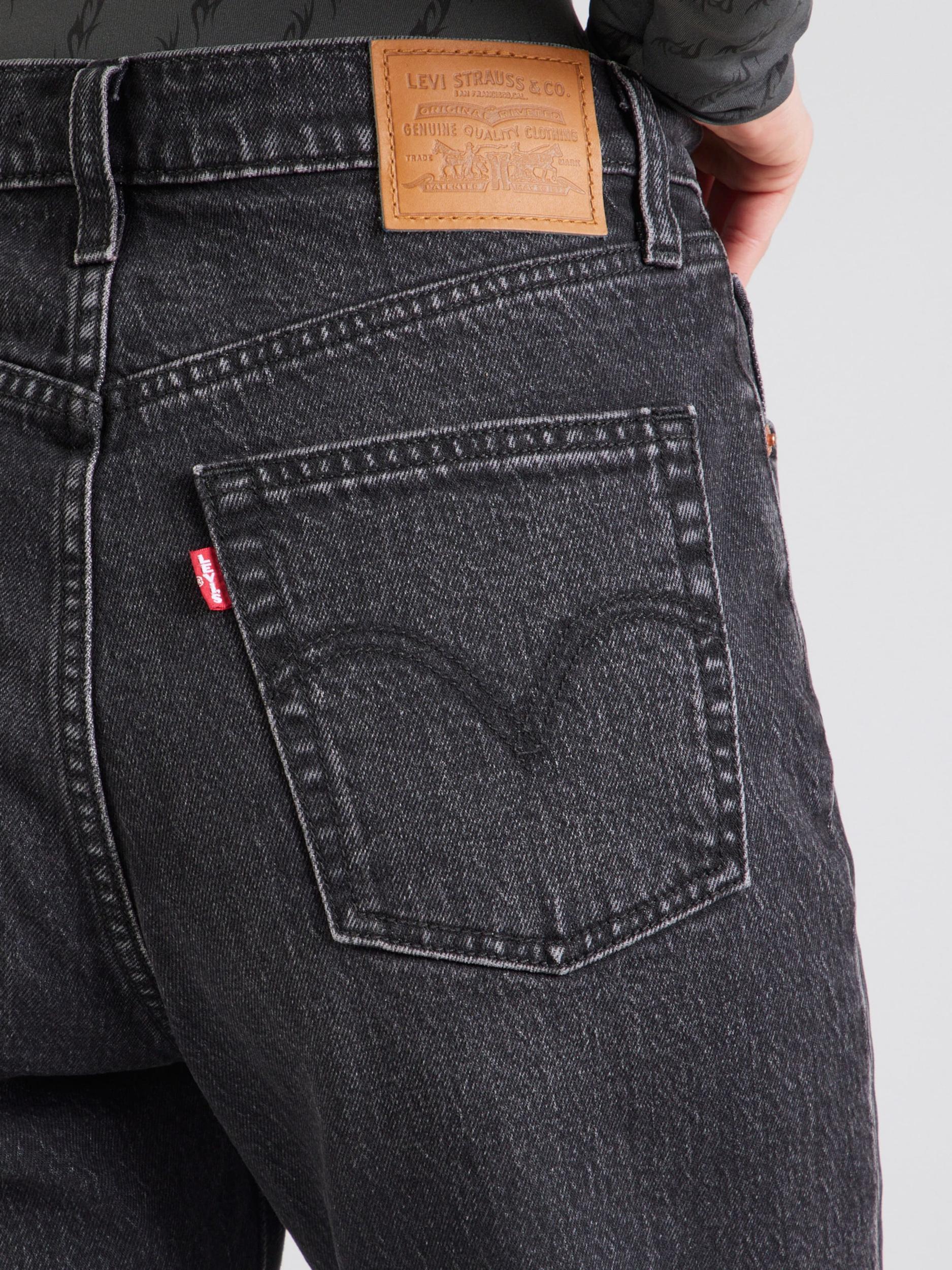 LEVI'S  Kavbojke 'Ribcage' črn denim