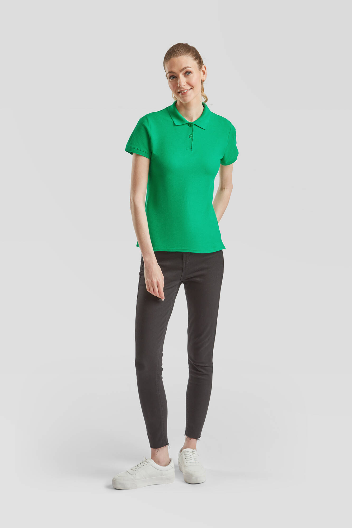 Green Polo Fruit of the Loom