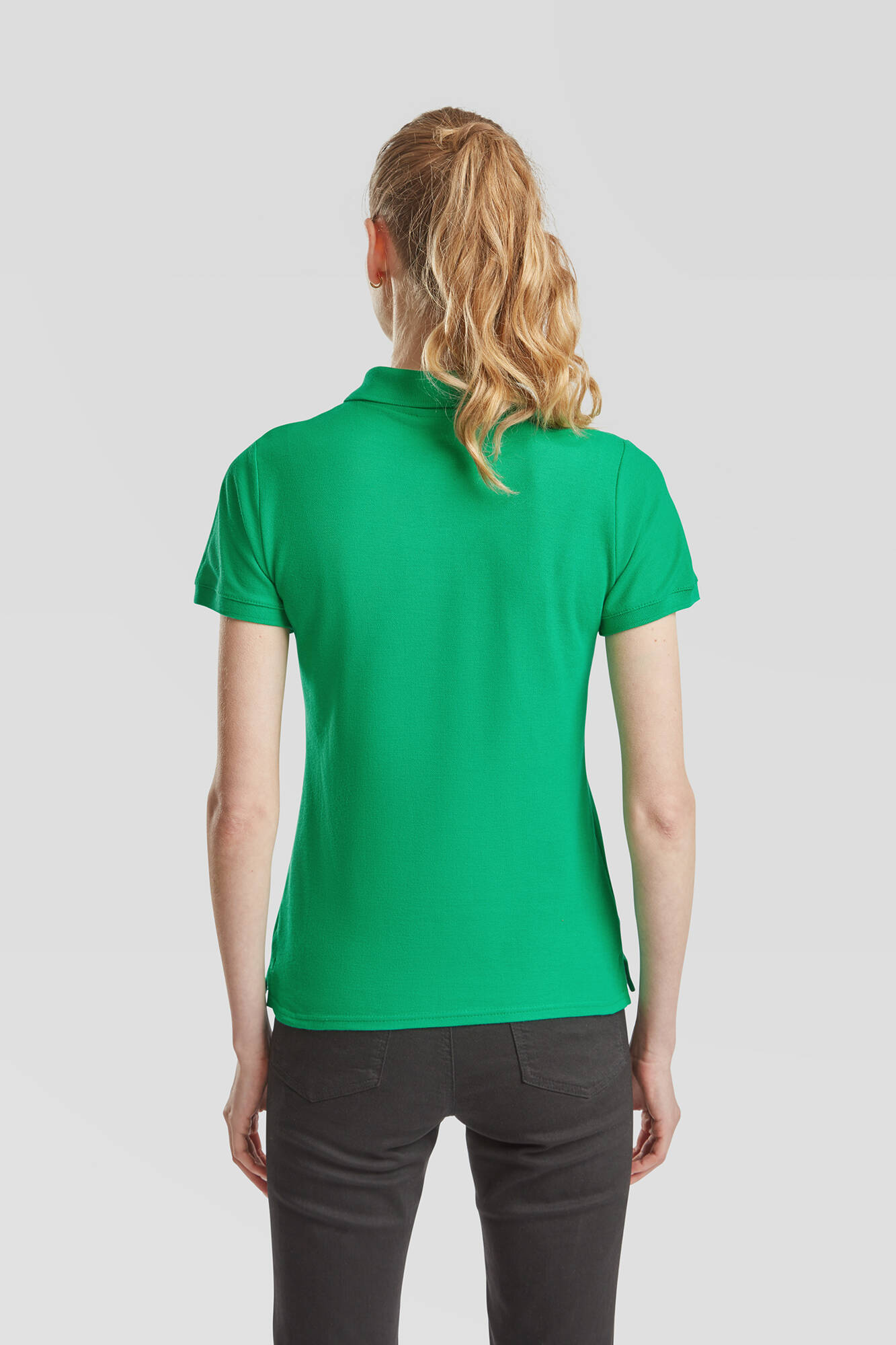 Green Polo Fruit of the Loom