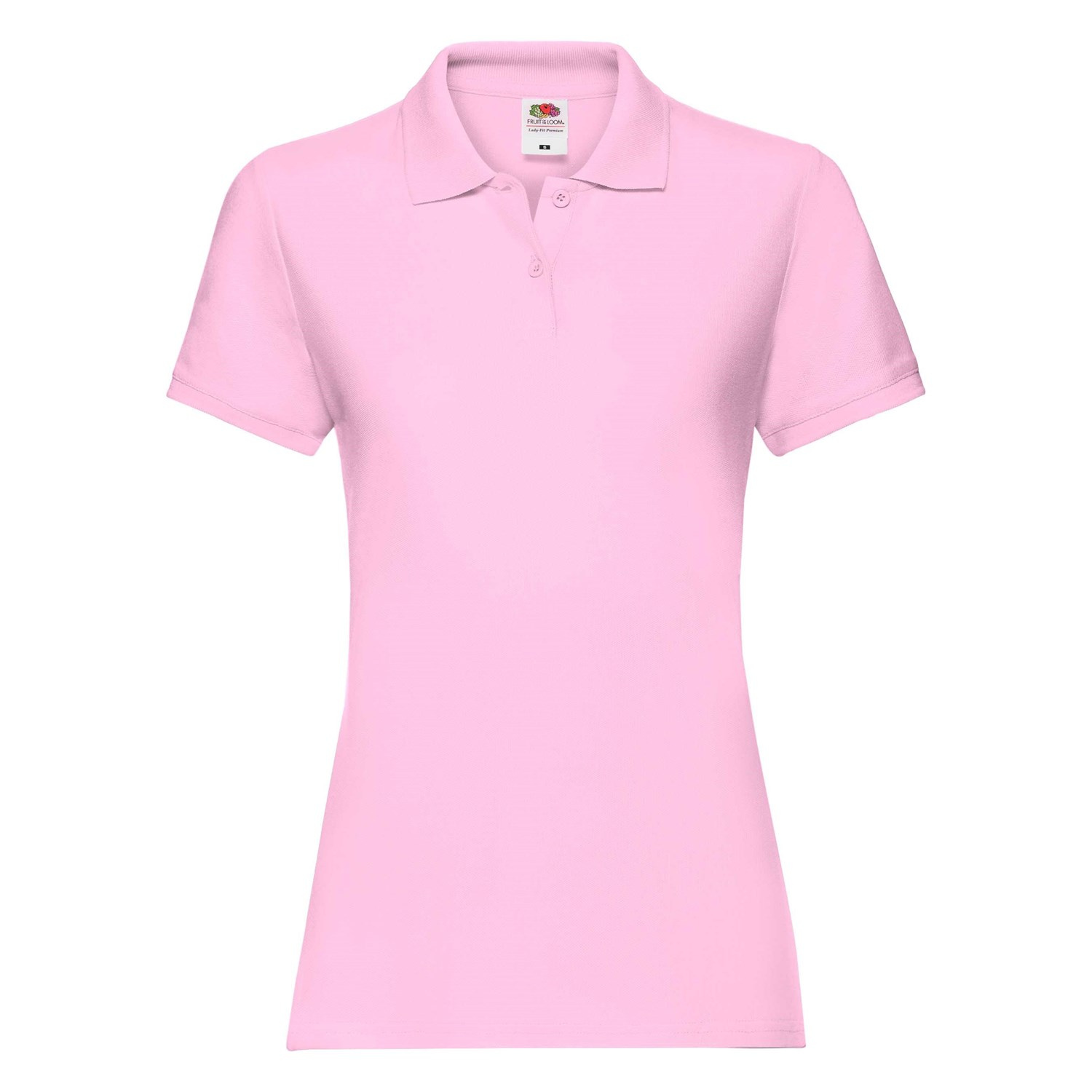 Polo Fruit of the Loom Pink Women's T-shirt
