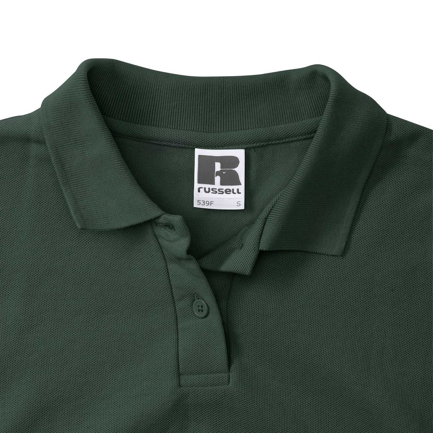 Polycotton Women's Green Polo Shirt Russell
