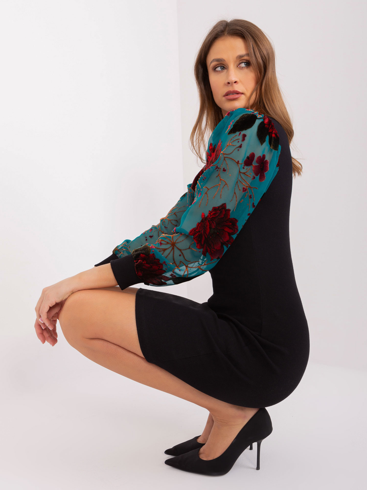 RUE PARIS Dress-RV-SK-7353.10X-black