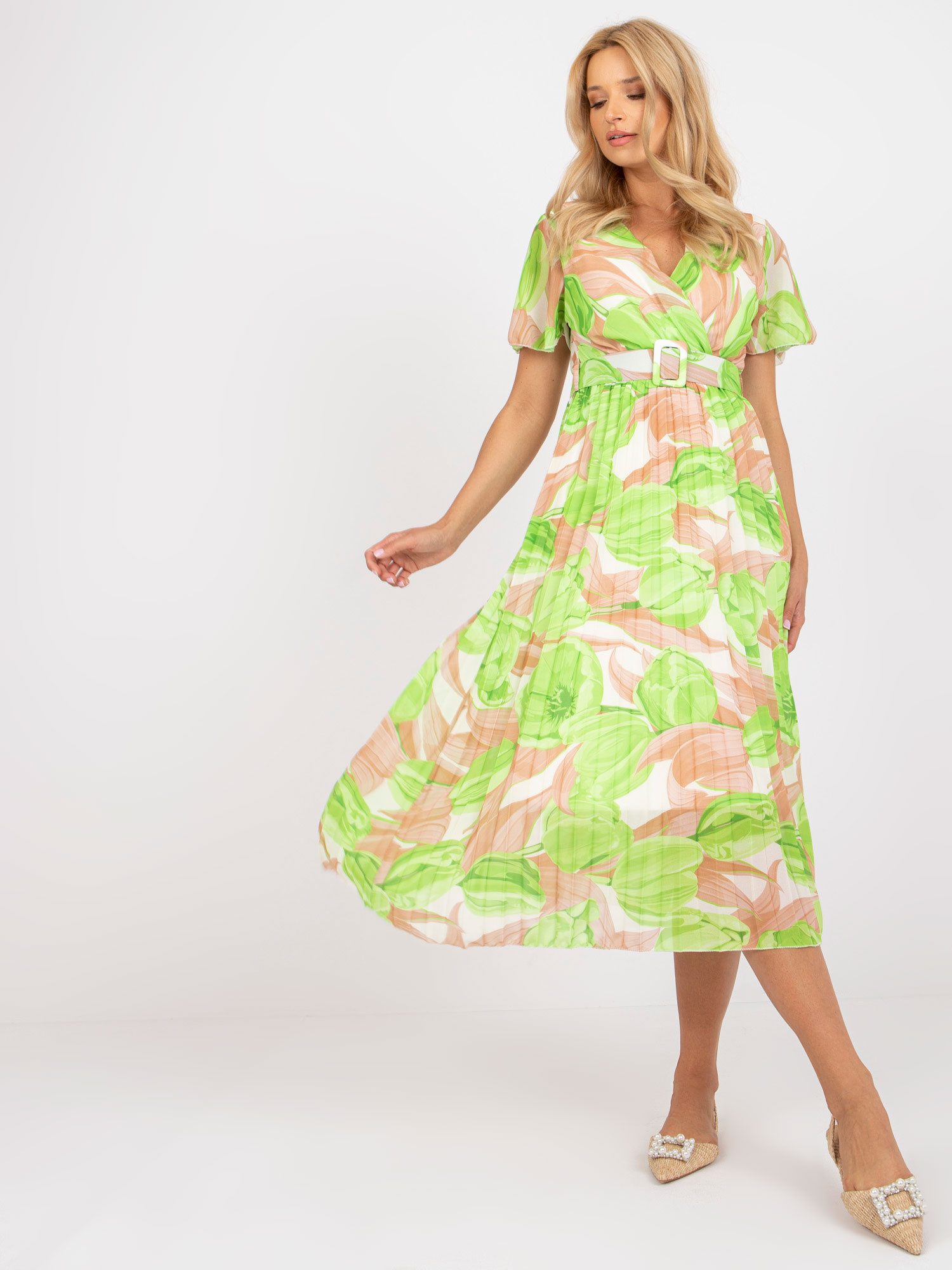 Italy Moda Dress-DHJ-SK-11331-2.32-light green