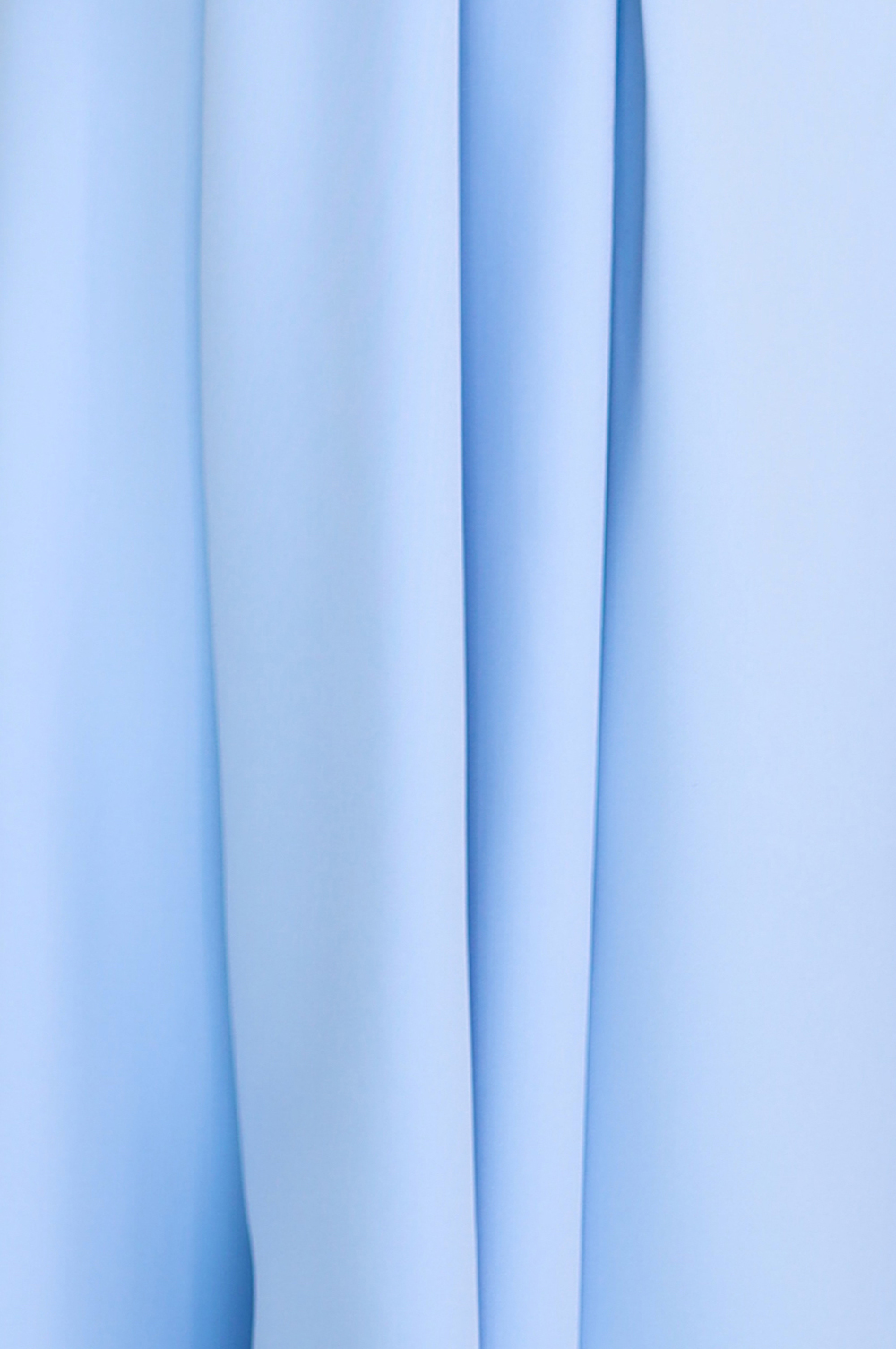 NUMOCO 348-12 SCARLETT - flared midi dress with envelope neckline and belt - light blue