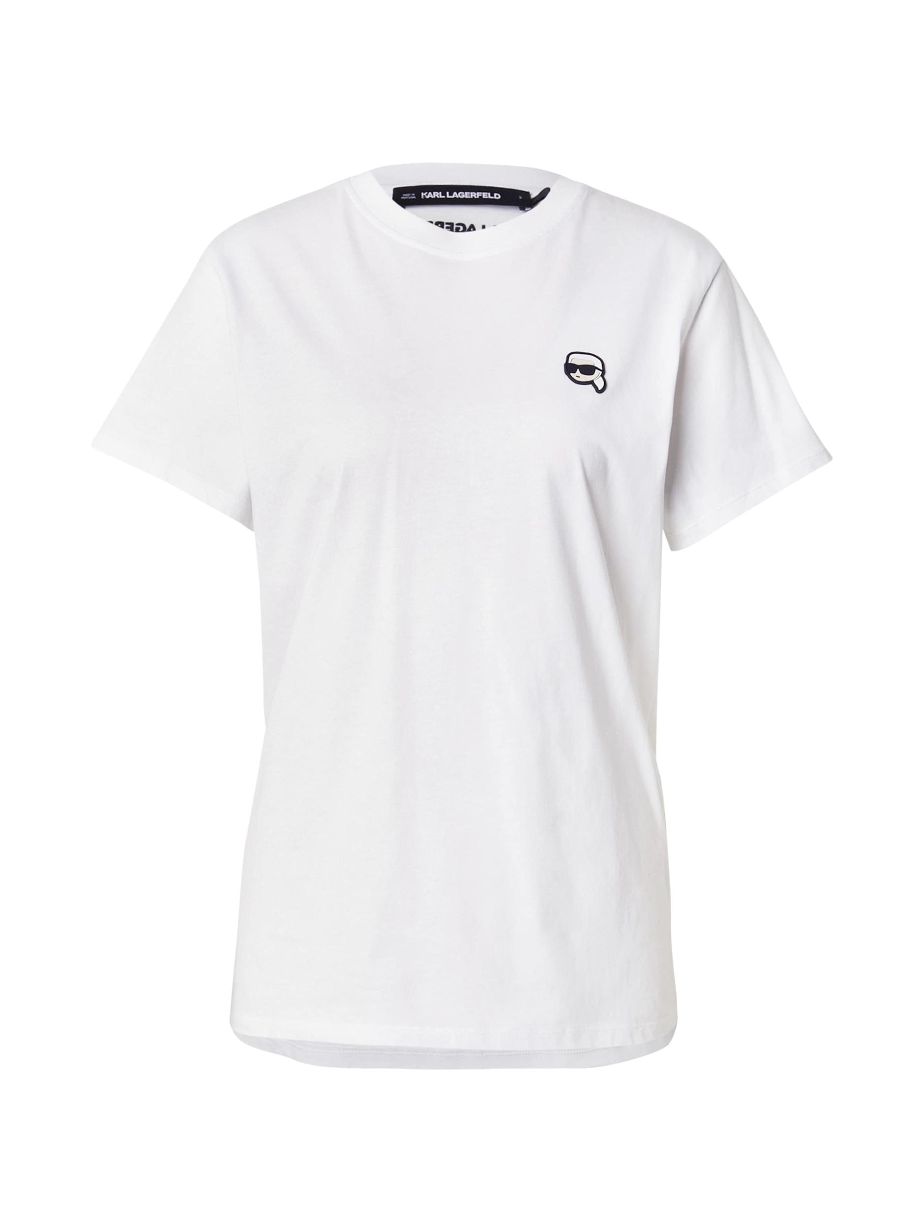 Karl Lagerfeld Majica 'IKONIK 2.0' črna / bela