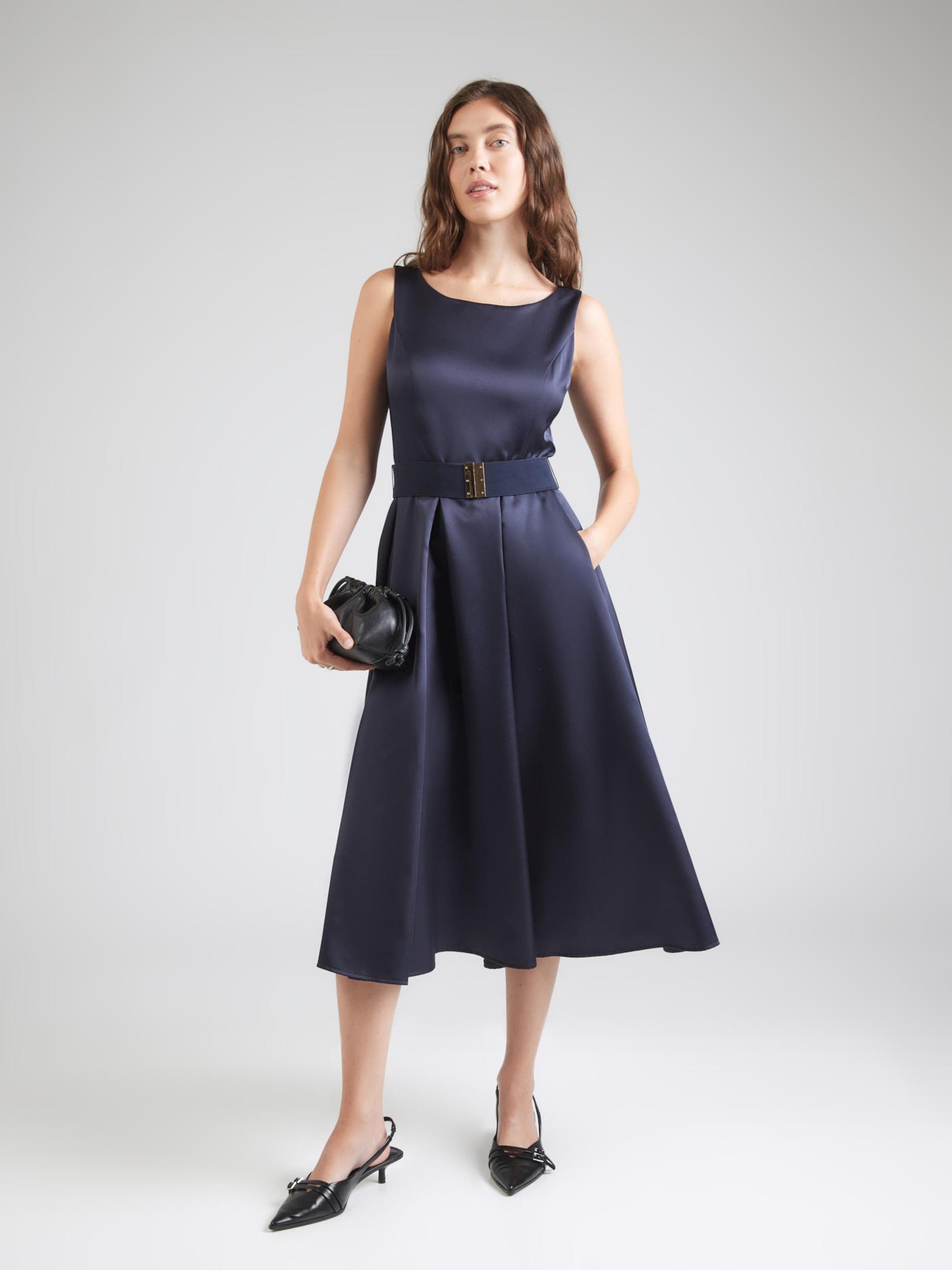 Vera Mont Koktejl obleka nočno modra