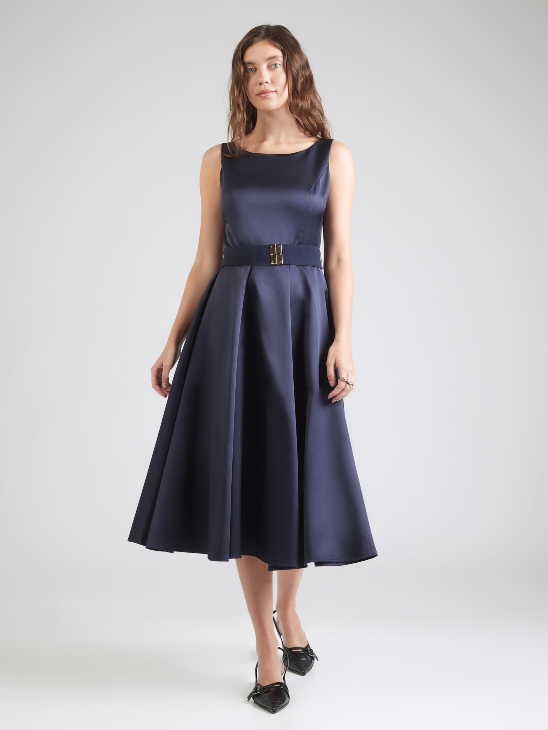 Vera Mont Koktejl obleka nočno modra