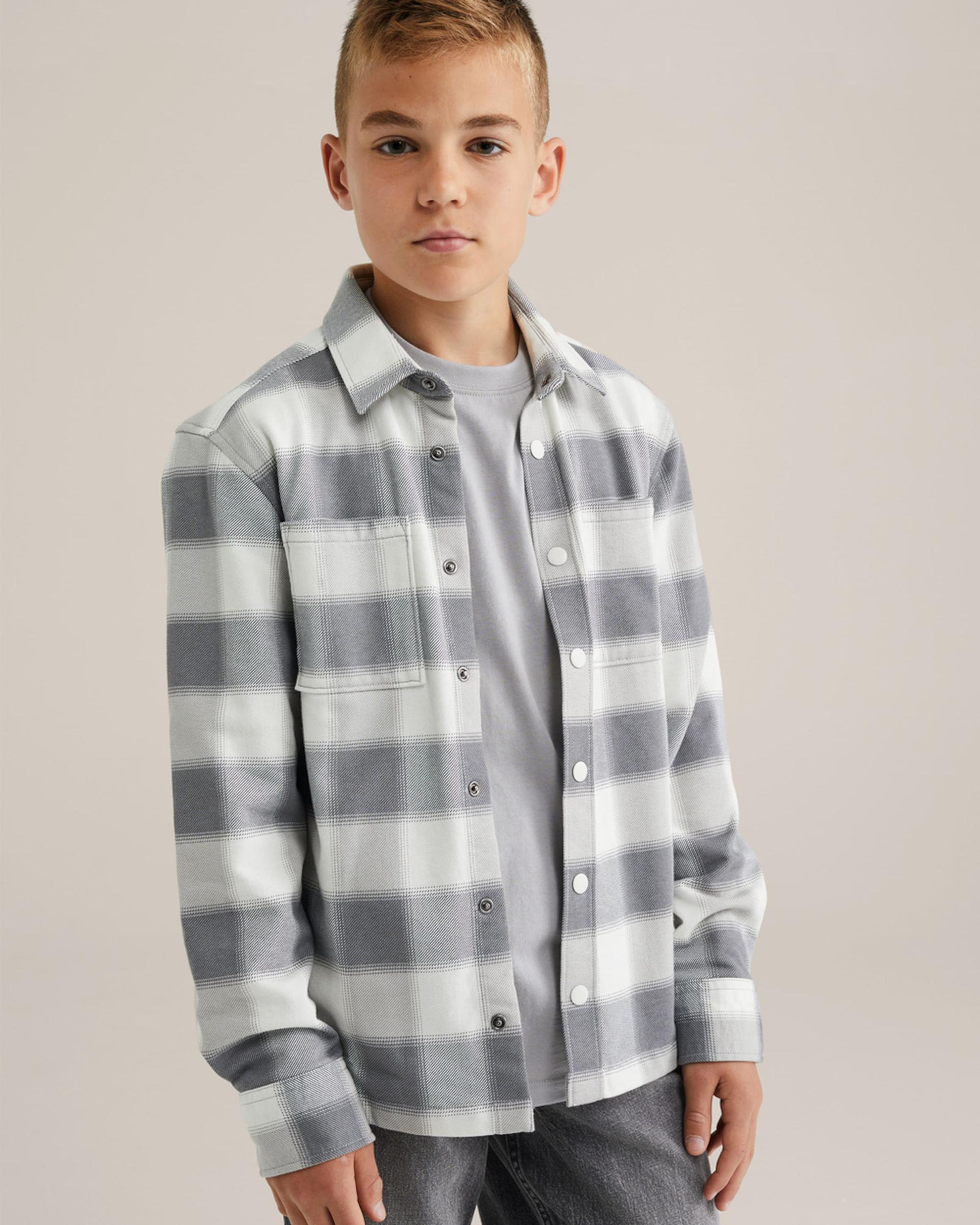 WE Fashion Srajca siva / svetlo siva