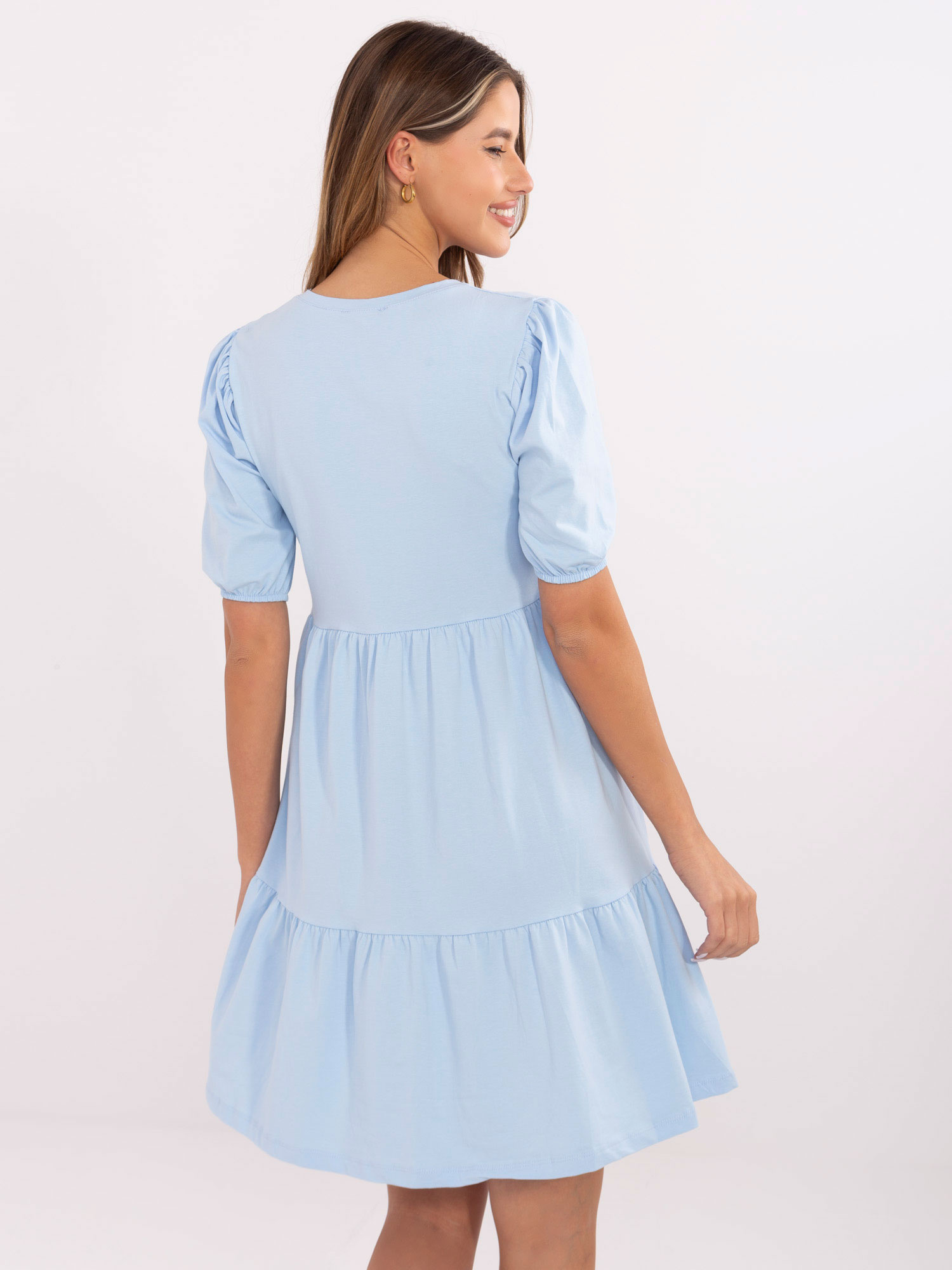 RUE PARIS Dress-RV-SK-5587.93-Light Blue
