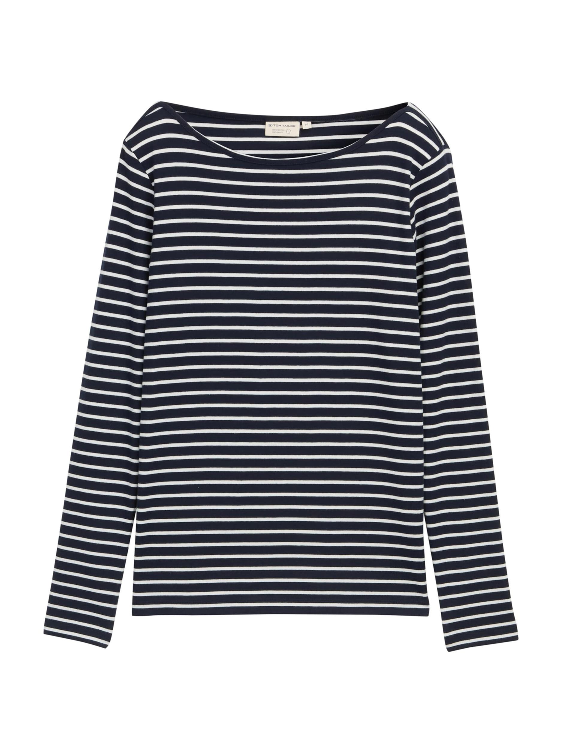 TOM TAILOR Majica mornarska / bela