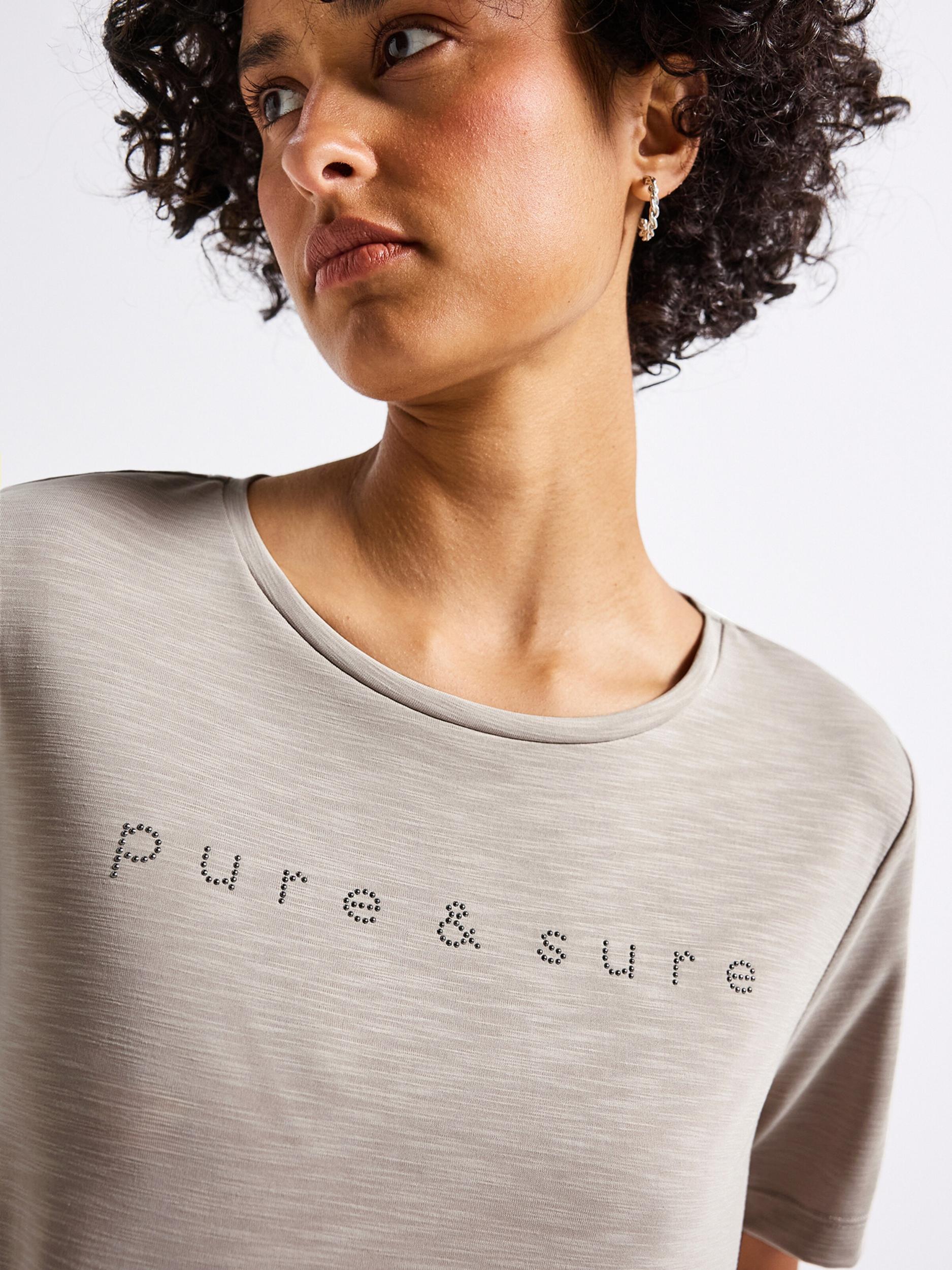 STREET ONE Majica bež / srebrna